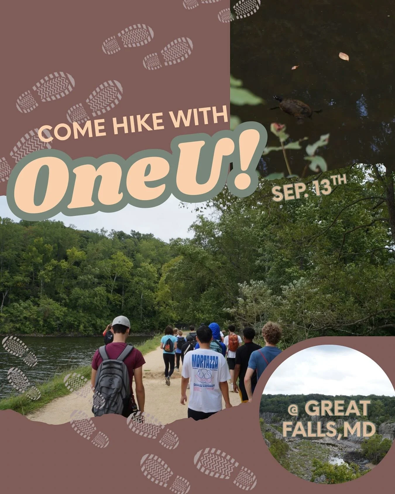 Let&rsquo;s go hiking! We&rsquo;re going to Great Falls this Saturday at 9am! Come touch grass&hellip;I mean spend time with us in God&rsquo;s lovely creation🪨🌳 Rides and pizza will be provided.