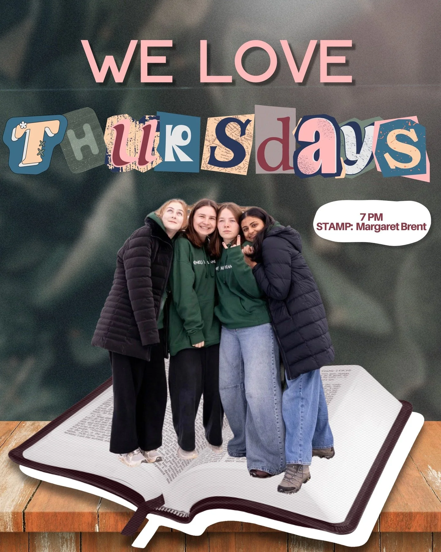 we loveeee thursdays! see you in stamp (margaret brent) at 7PM.