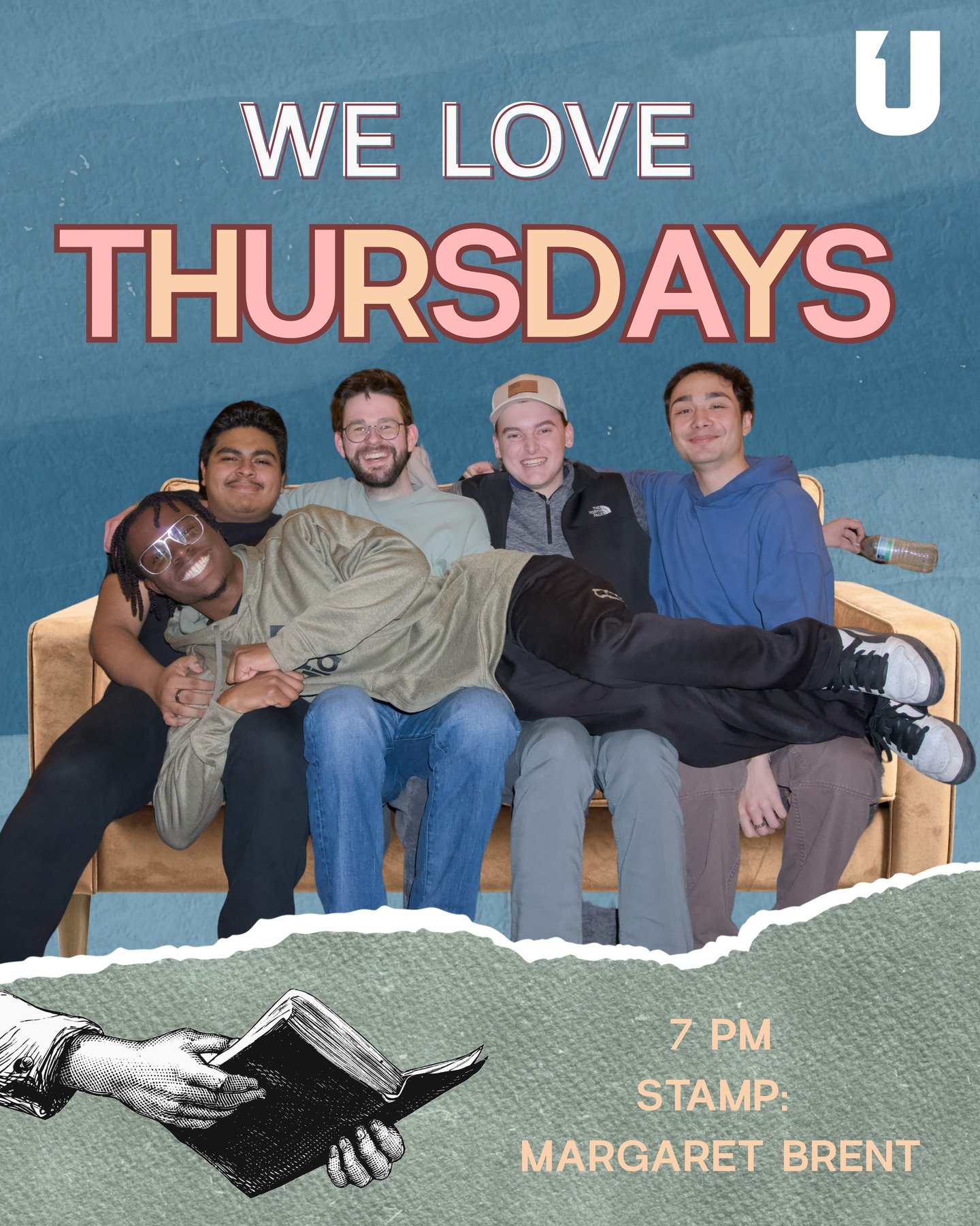 WE LOVE THURSDAYS. thursdays mean COMMUNITY GROUPS!! see you in the Margaret Brent room of Stamp to study Mark 8:27-9:1! :)