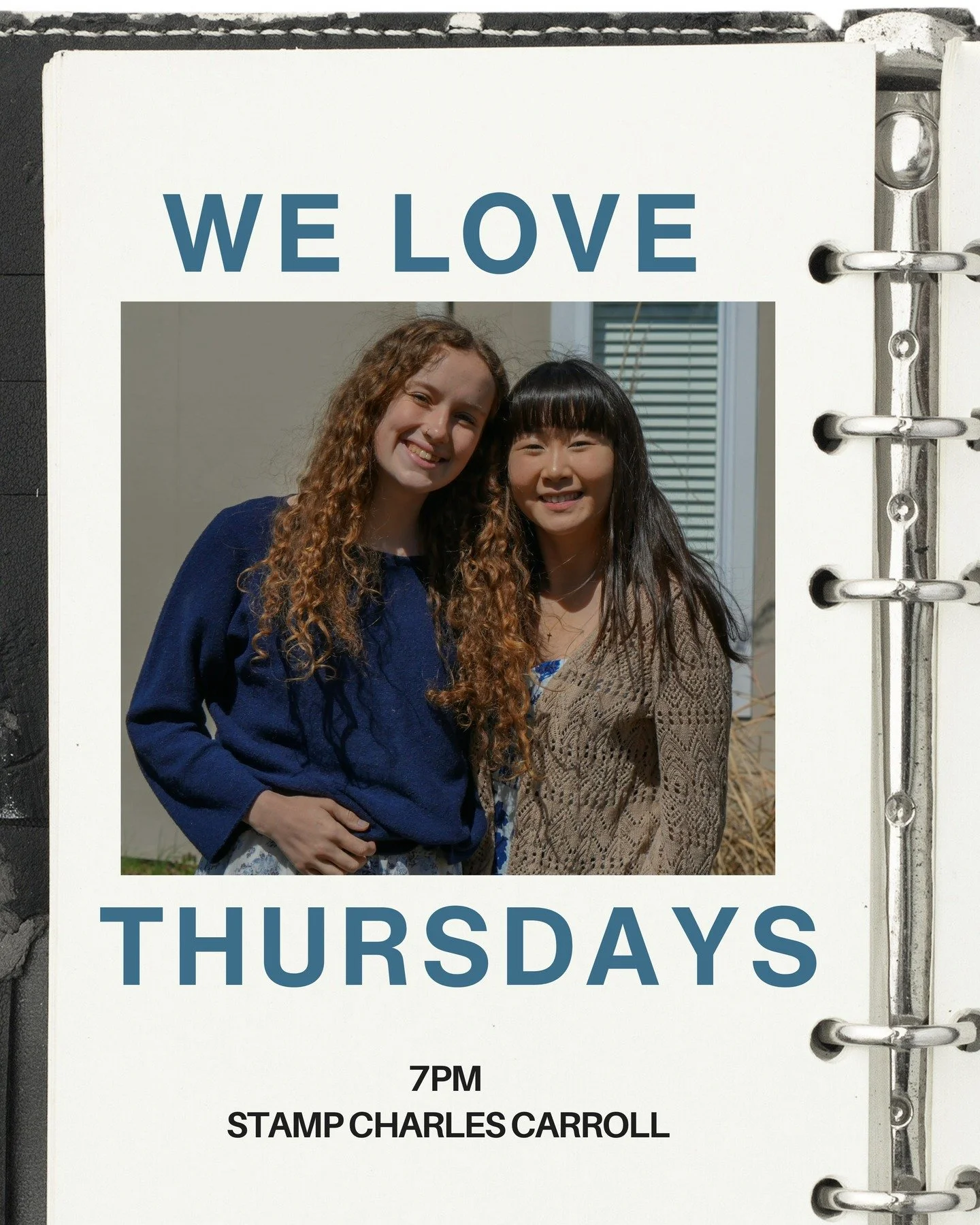 we LOVEEEE thursdays! see you in the charles carroll room of stamp at 7PM! we will be studying Mark 14:3-41. see you there!