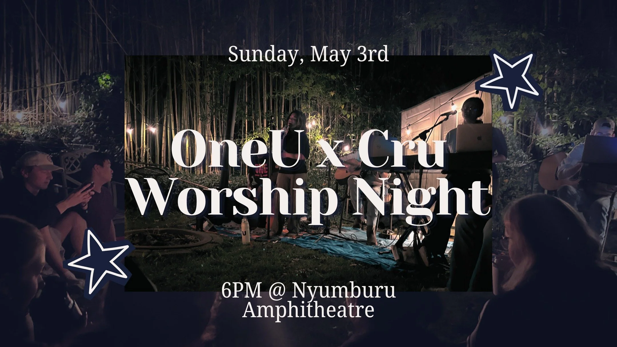 we are partnering with @marylandcru once again for a night of worship on Sunday, May 3rd at 6PM. join us at the nyumburu amphitheatre (outside stamp) for outdoor worship &amp; praise!!