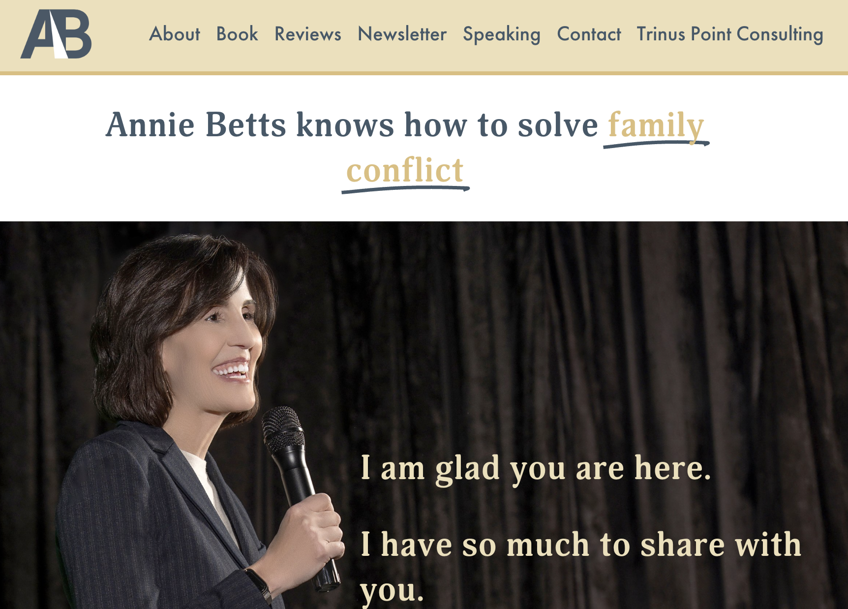 Attorney Annie Betts Website Homepage