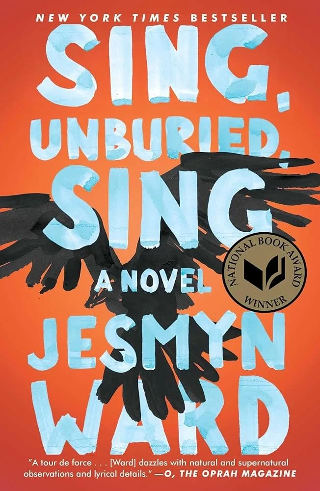 A book cover for Sing Unburied Sing by Jesmyn Ward