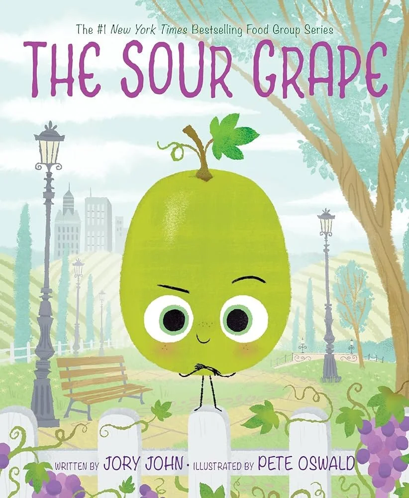 Book cover of The Sour Grape by Jory John and Pete Oswald