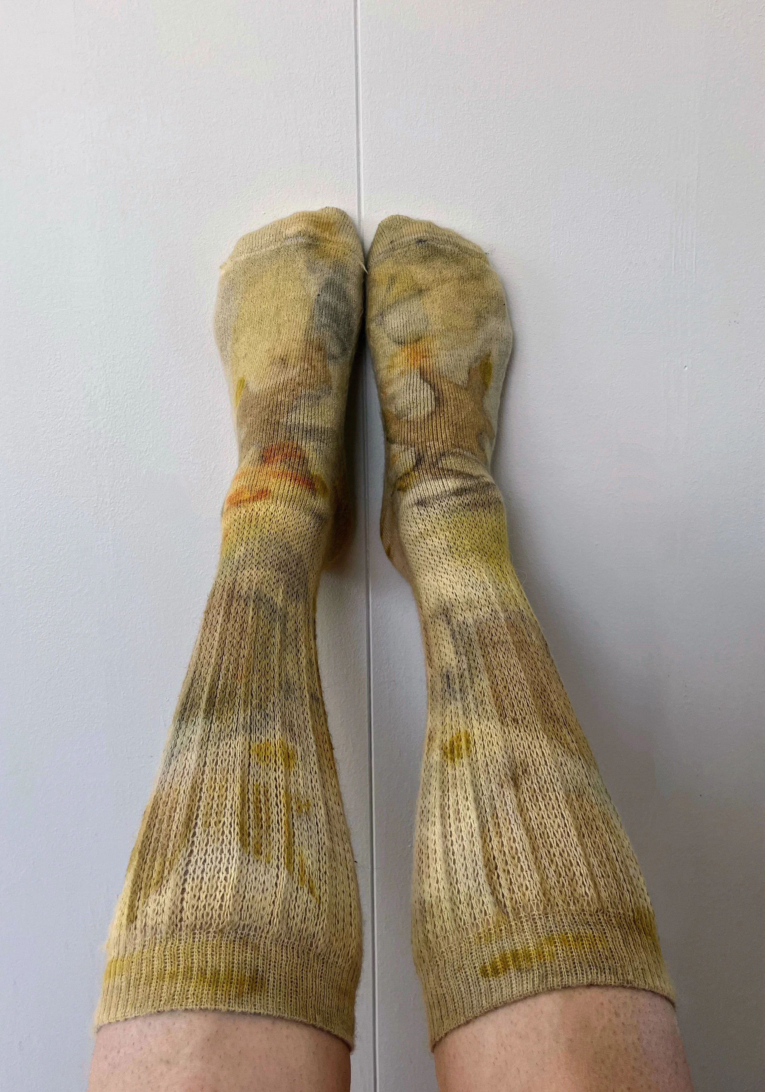 Alpaca Crew Socks: Oak and Maple