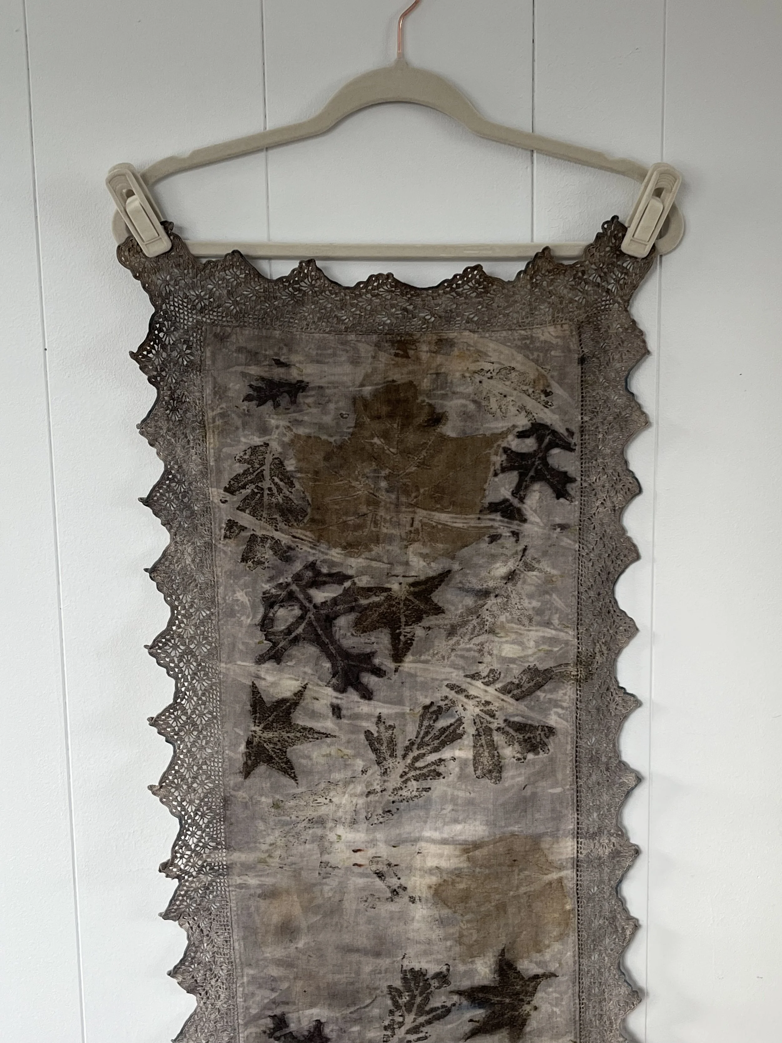 Vintage Charcoal Linen Runner