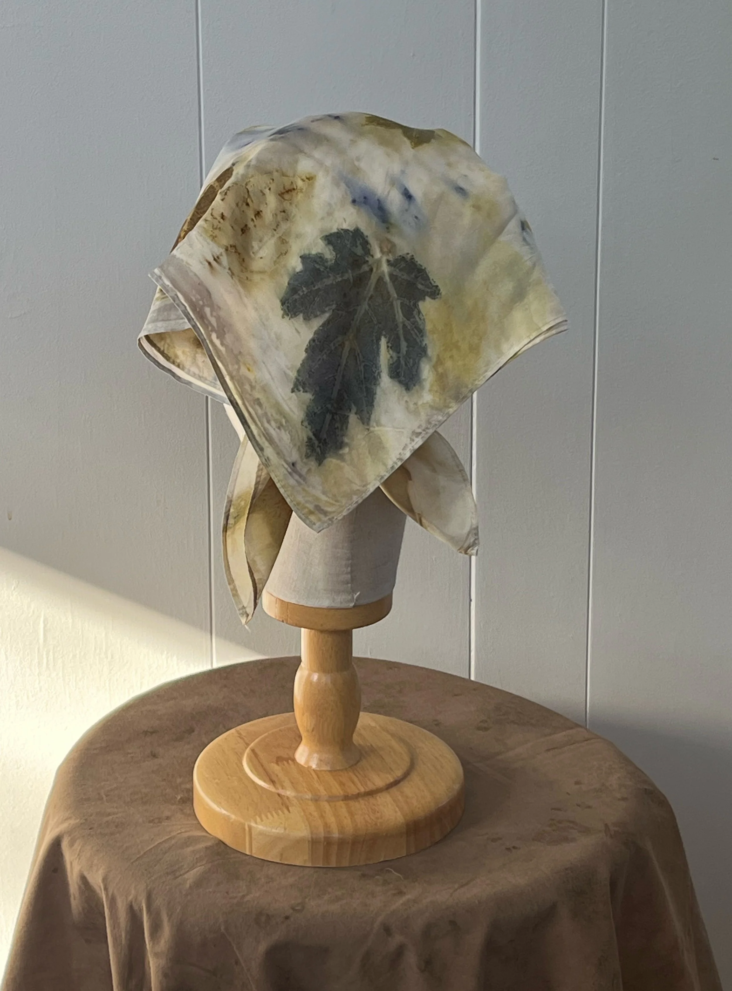 Blue Dots Silk Scarf