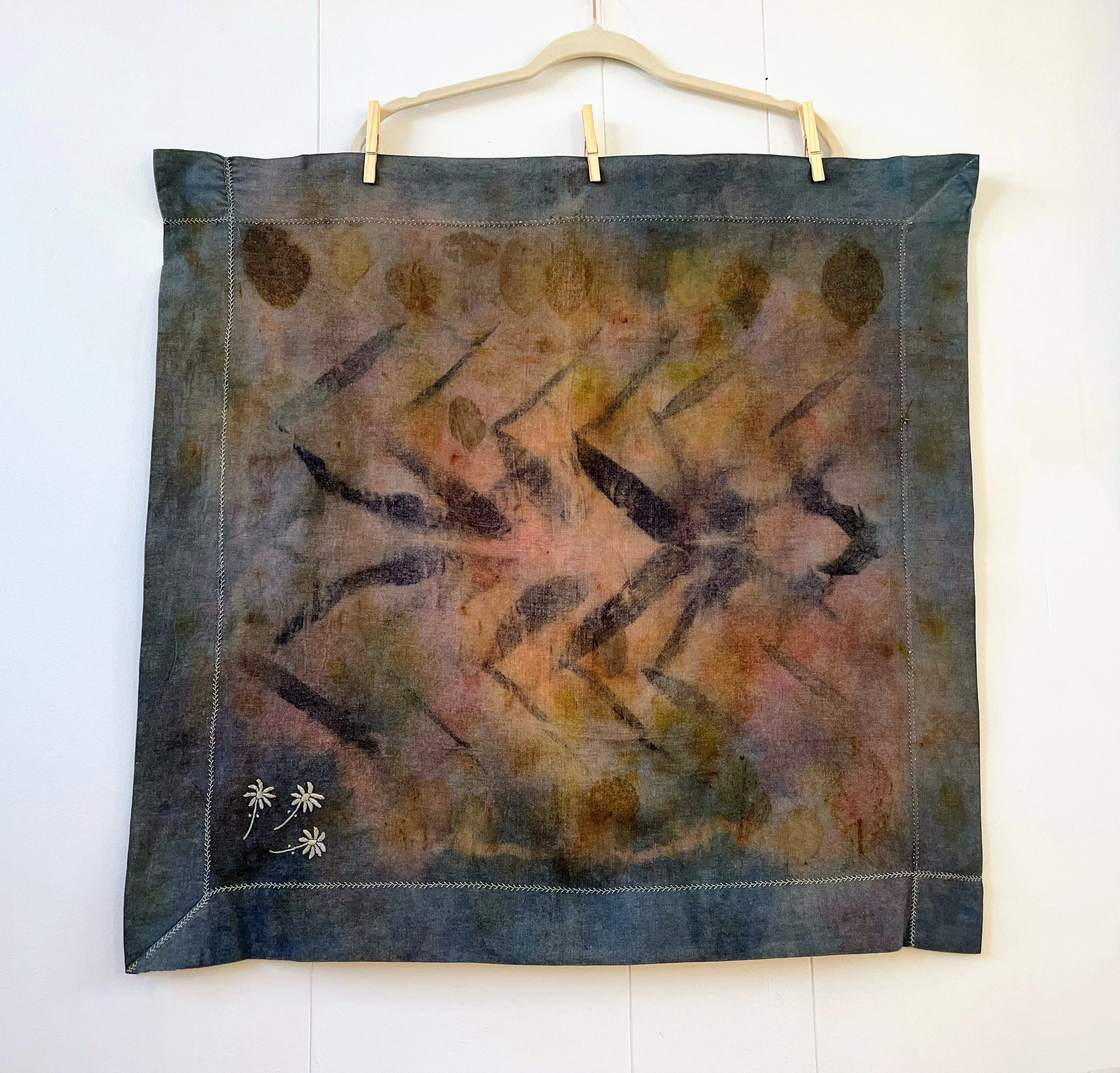 Vintage Wool Table Topper