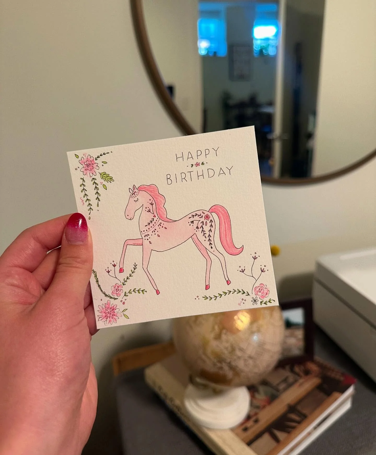 someone's special day...🤍

#art #illustration #watercolor #micron #customprint #greetingcard #illustrationsbyizz #localartist