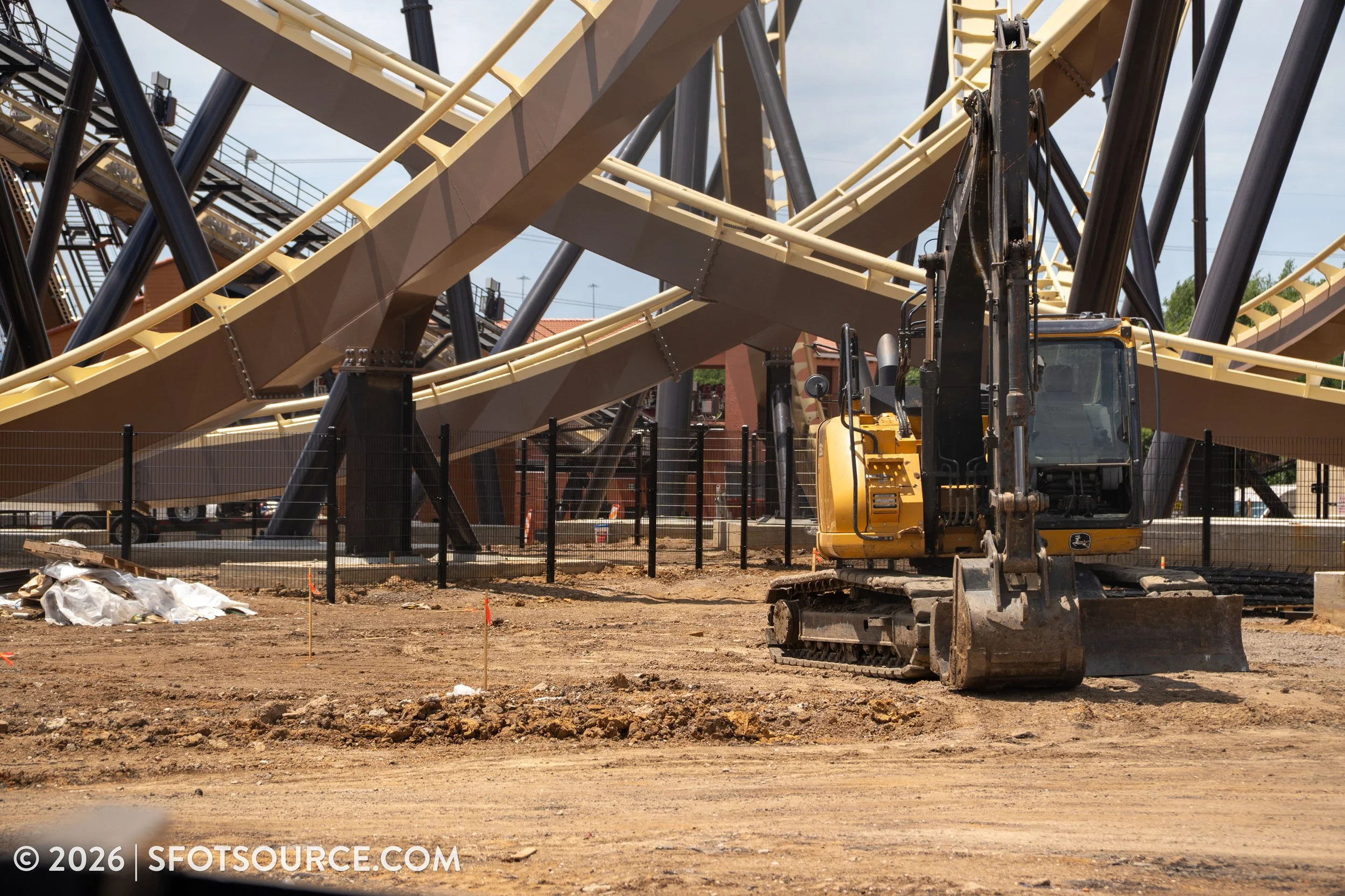 Tormenta Rampaging Run Construction Six Flags Over Texas