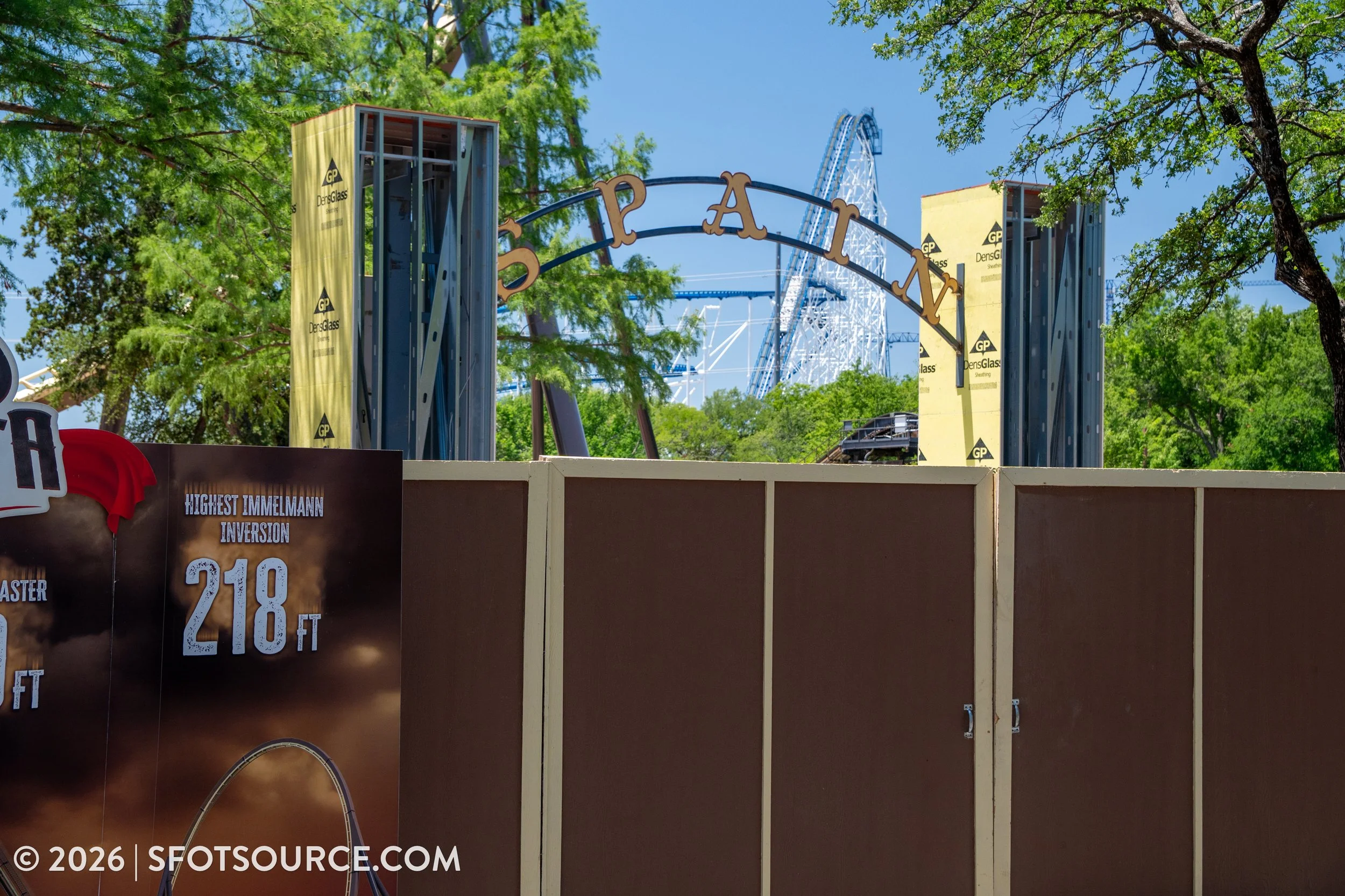 Tormenta Rampaging Run Construction Six Flags Over Texas 2026