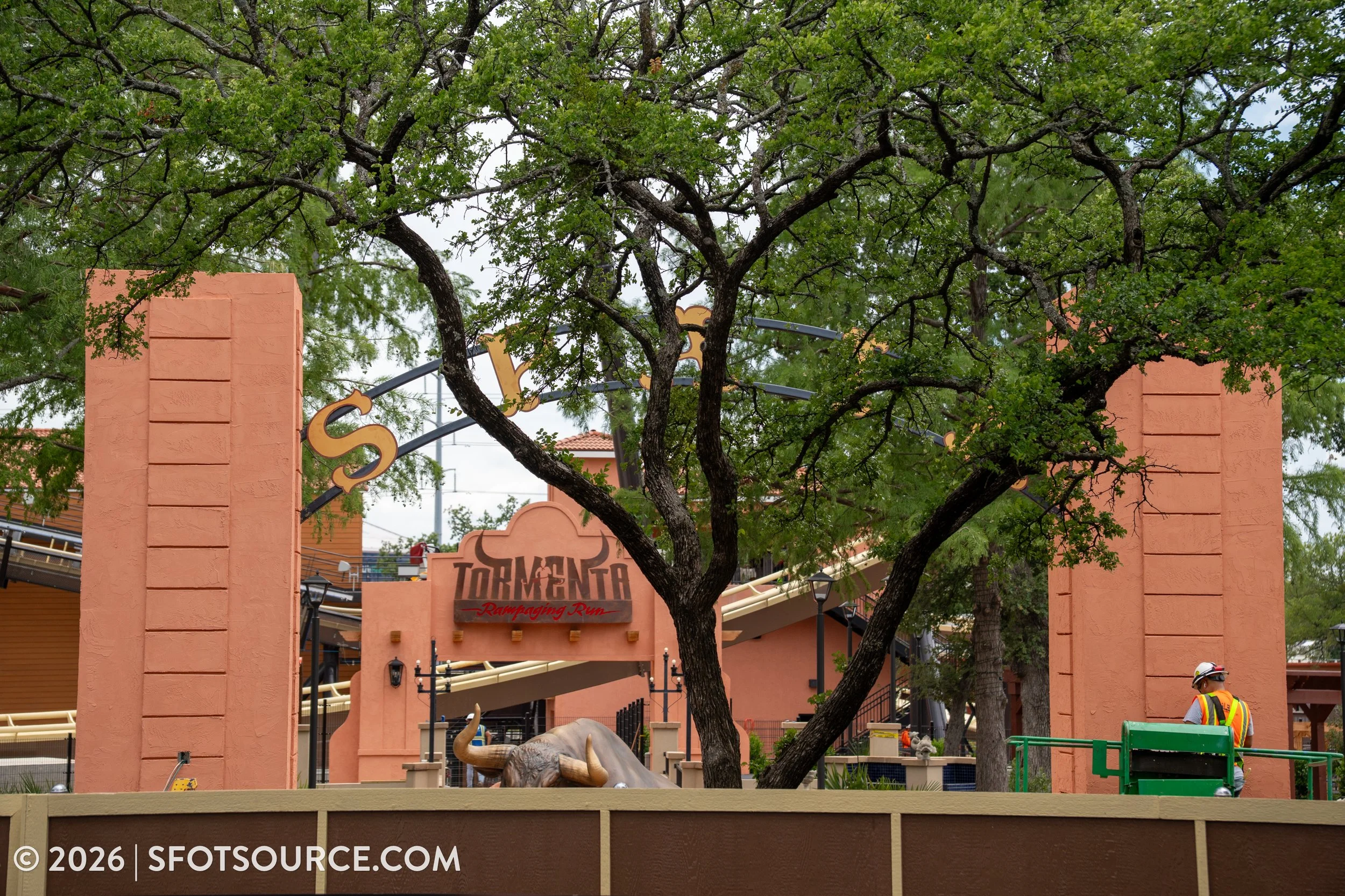 Tormenta Rampaging Run Construction Six Flags Over Texas 2026