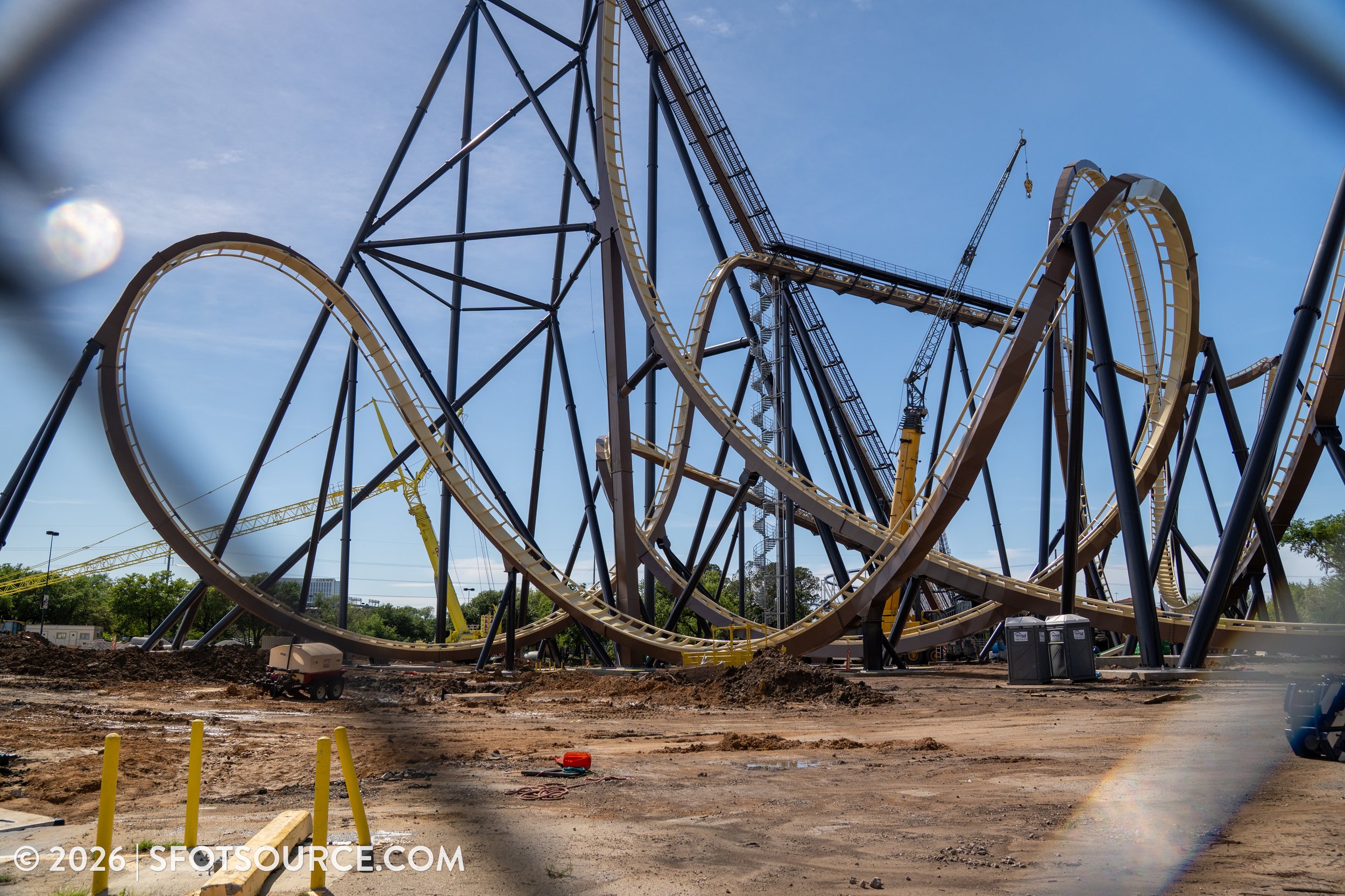 Tormenta Rampaging Run Construction Six Flags Over Texas 2026