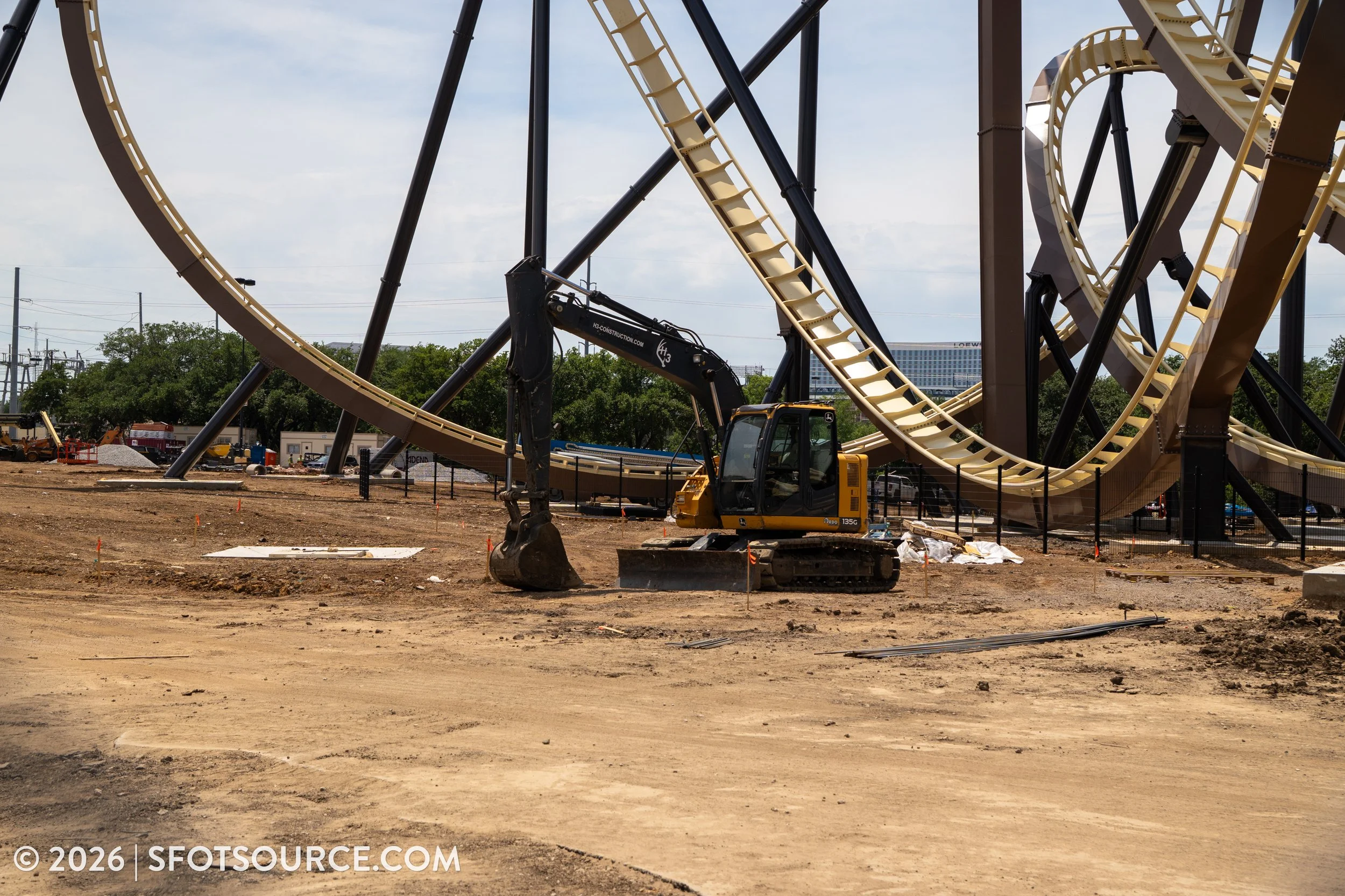 Tormenta Rampaging Run Construction Six Flags Over Texas