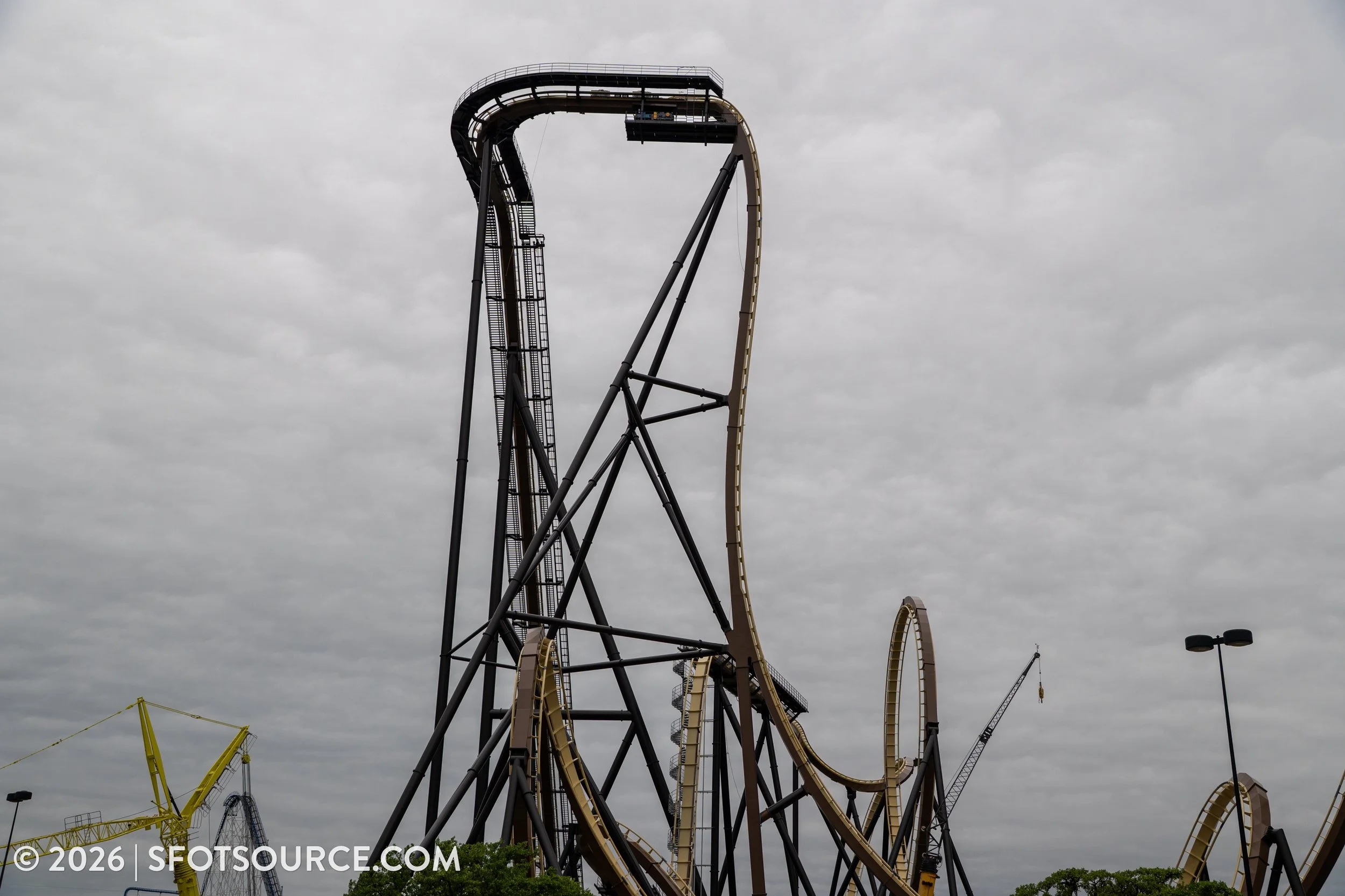 Tormenta Rampaging Run Construction Six Flags Over Texas