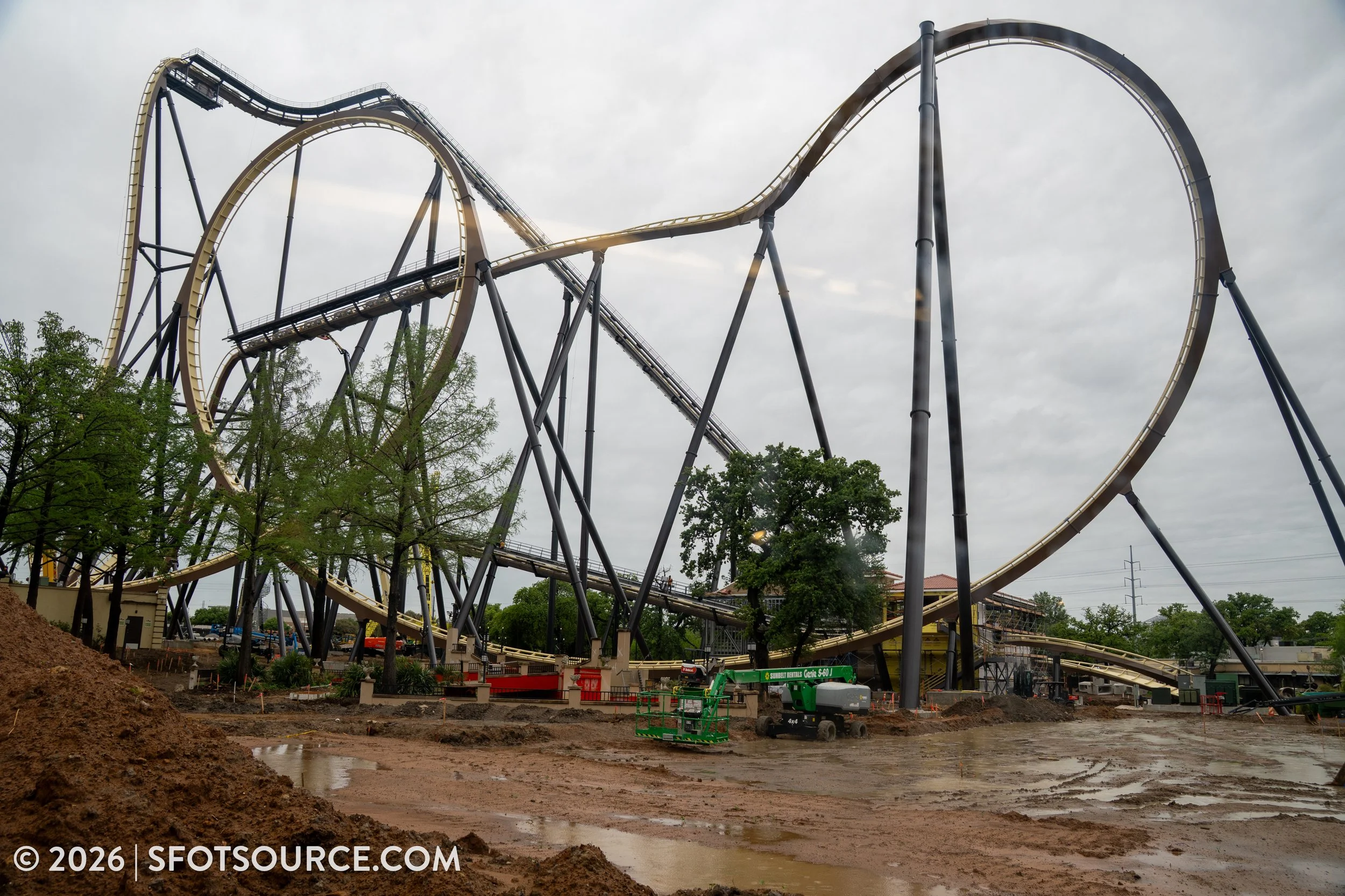 Tormenta Rampaging Run Construction Six Flags Over Texas 2026