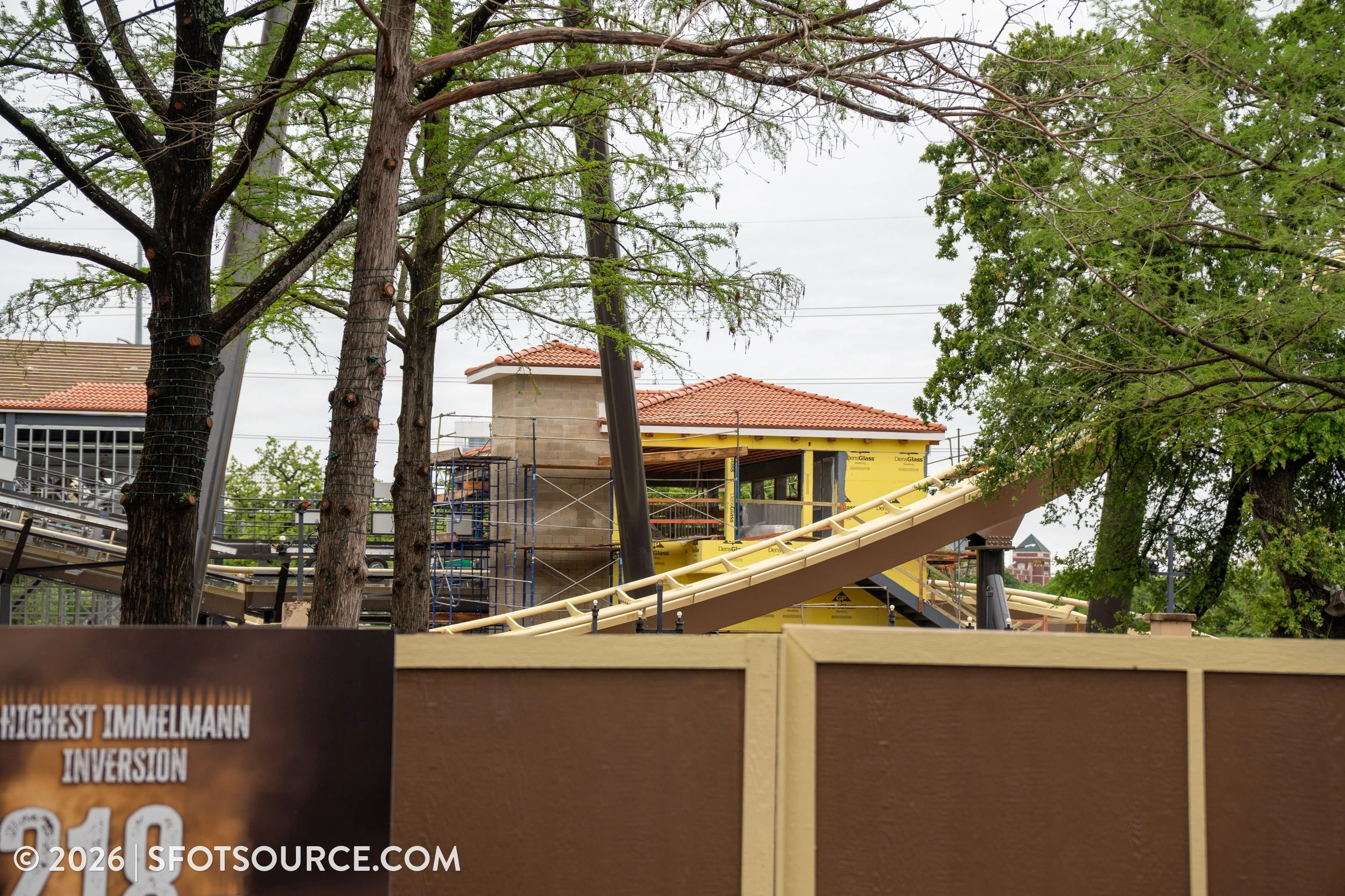 Tormenta Rampaging Run Construction Six Flags Over Texas