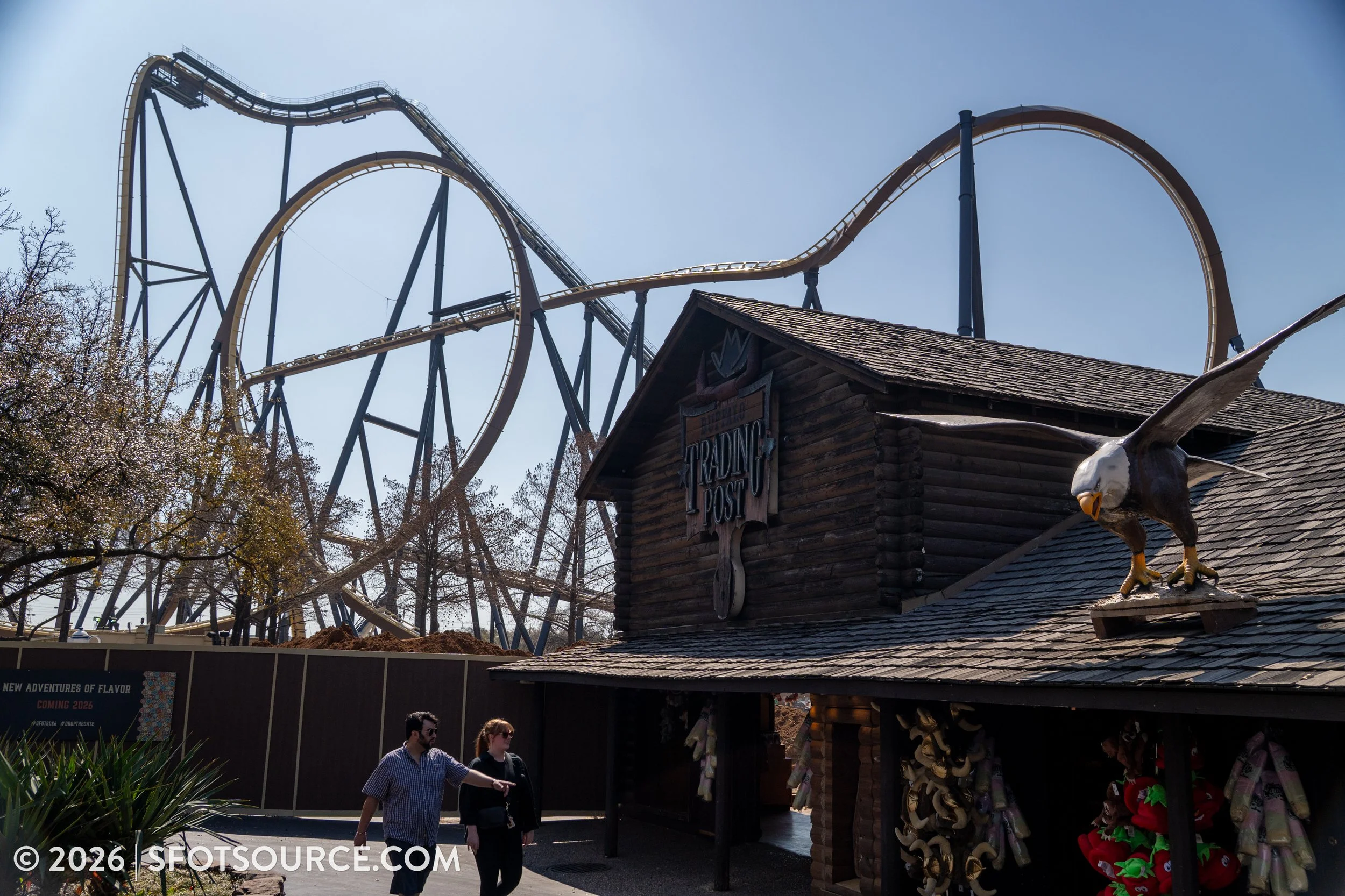 Tormenta Rampaging Run Construction 2026 Six Flags Over Texas