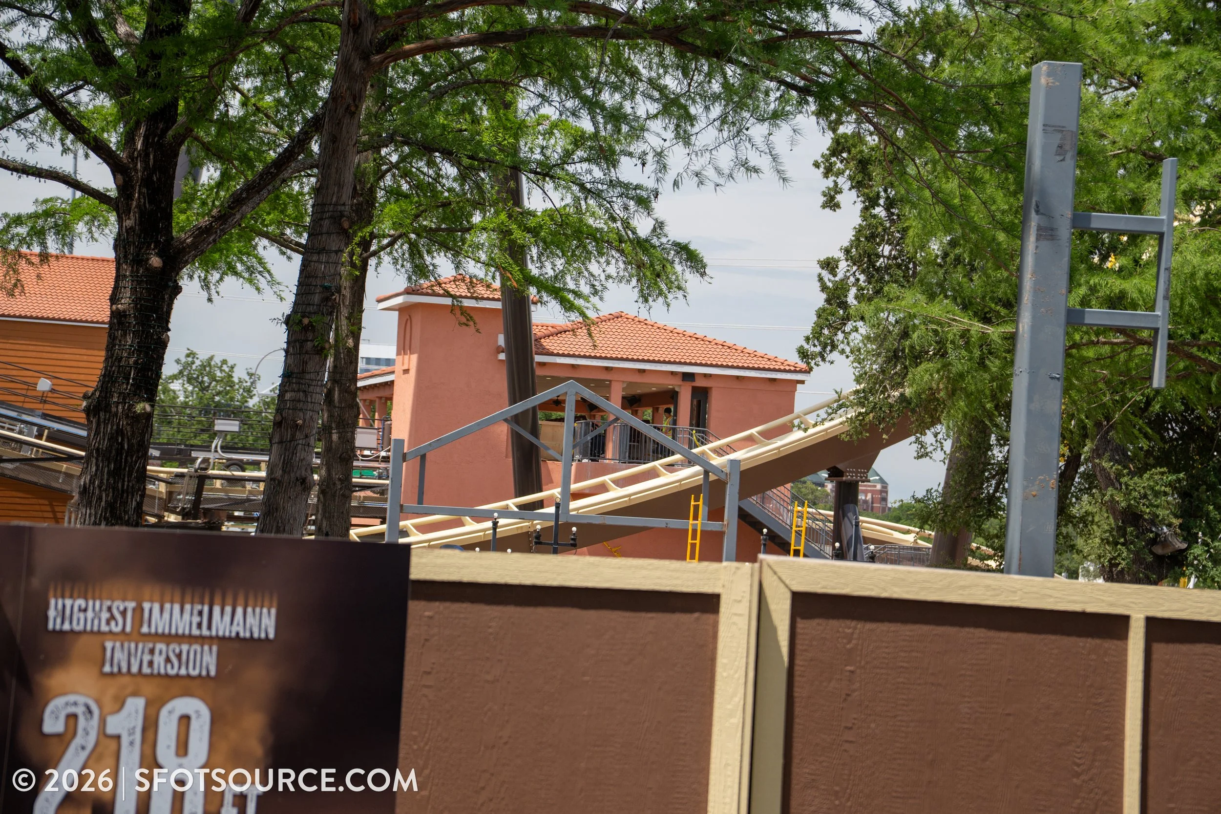 Tormenta Rampaging Run Construction Six Flags Over Texas