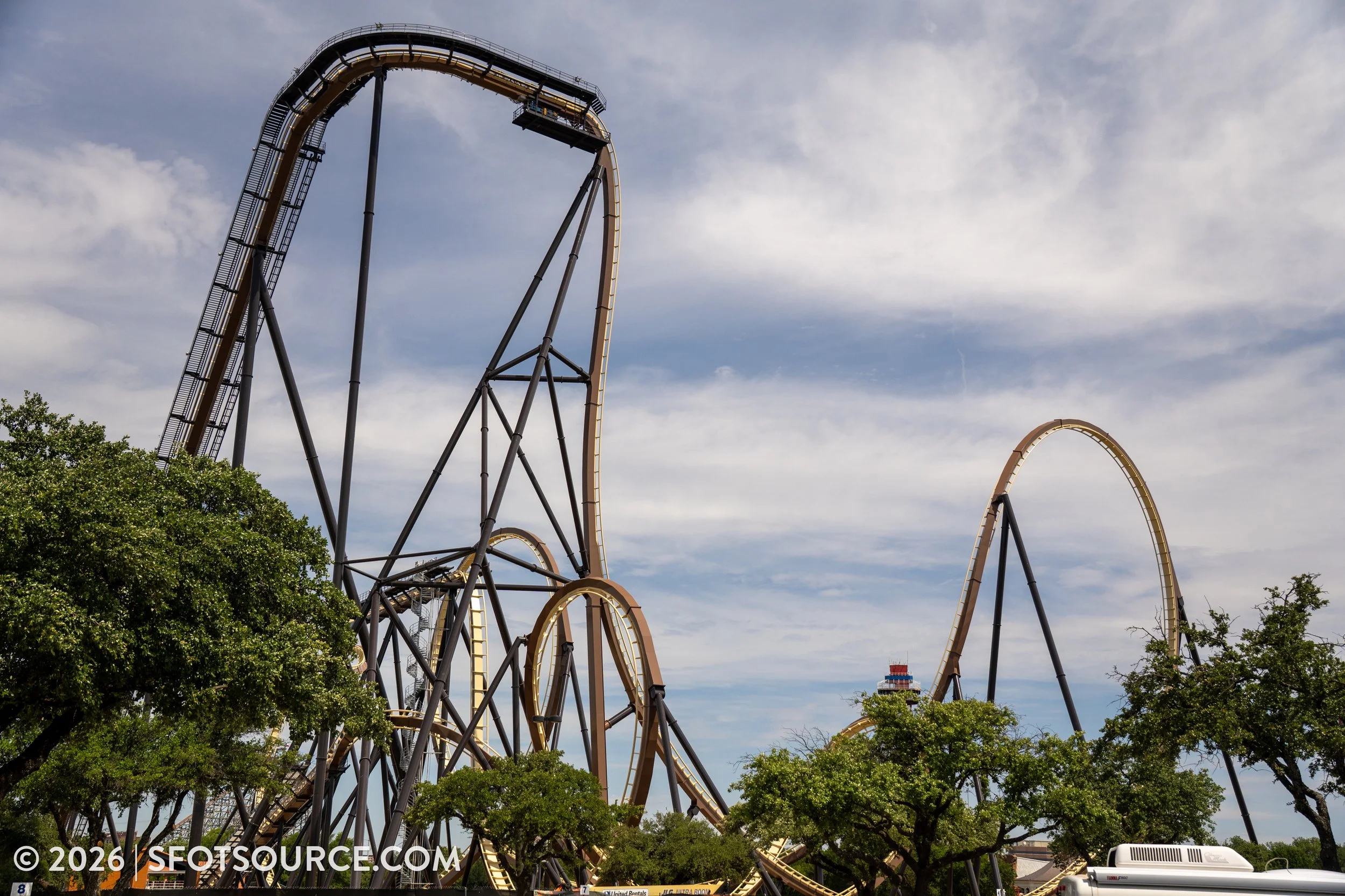 Tormenta Rampaging Run Construction Six Flags Over Texas