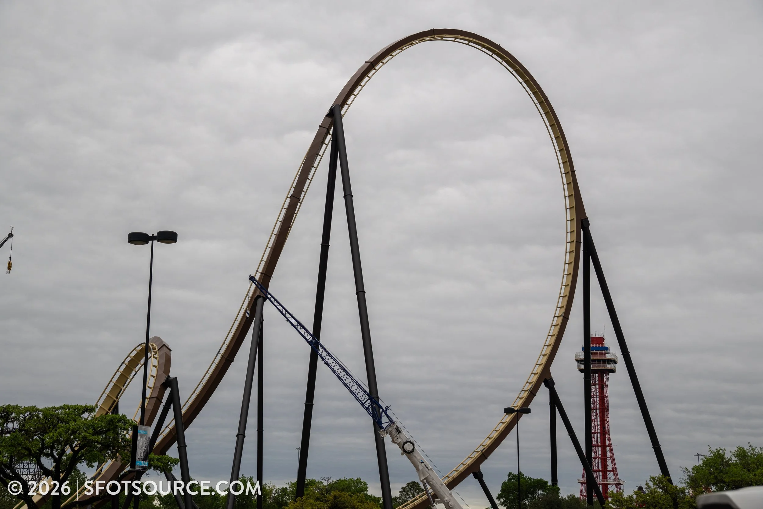 Tormenta Rampaging Run Construction Six Flags Over Texas