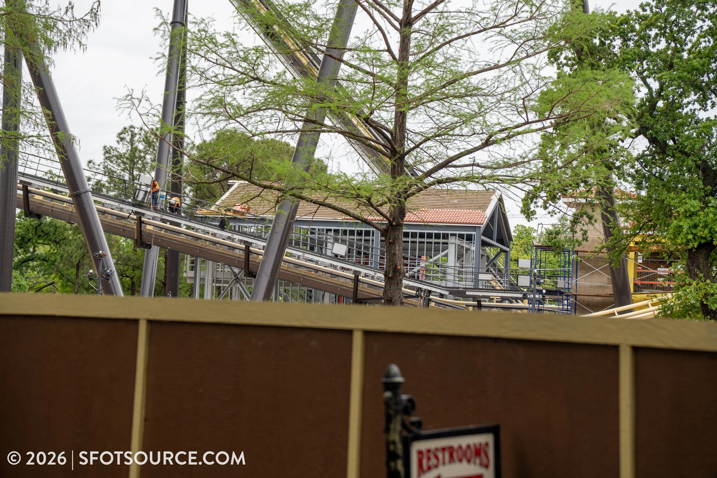 Tormenta Rampaging Run Construction Six Flags Over Texas