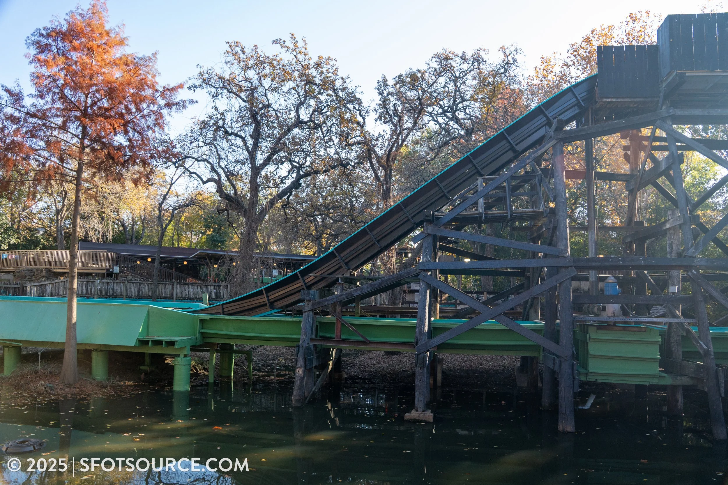 Six Flags Over Texas Log Ride Refurbishment