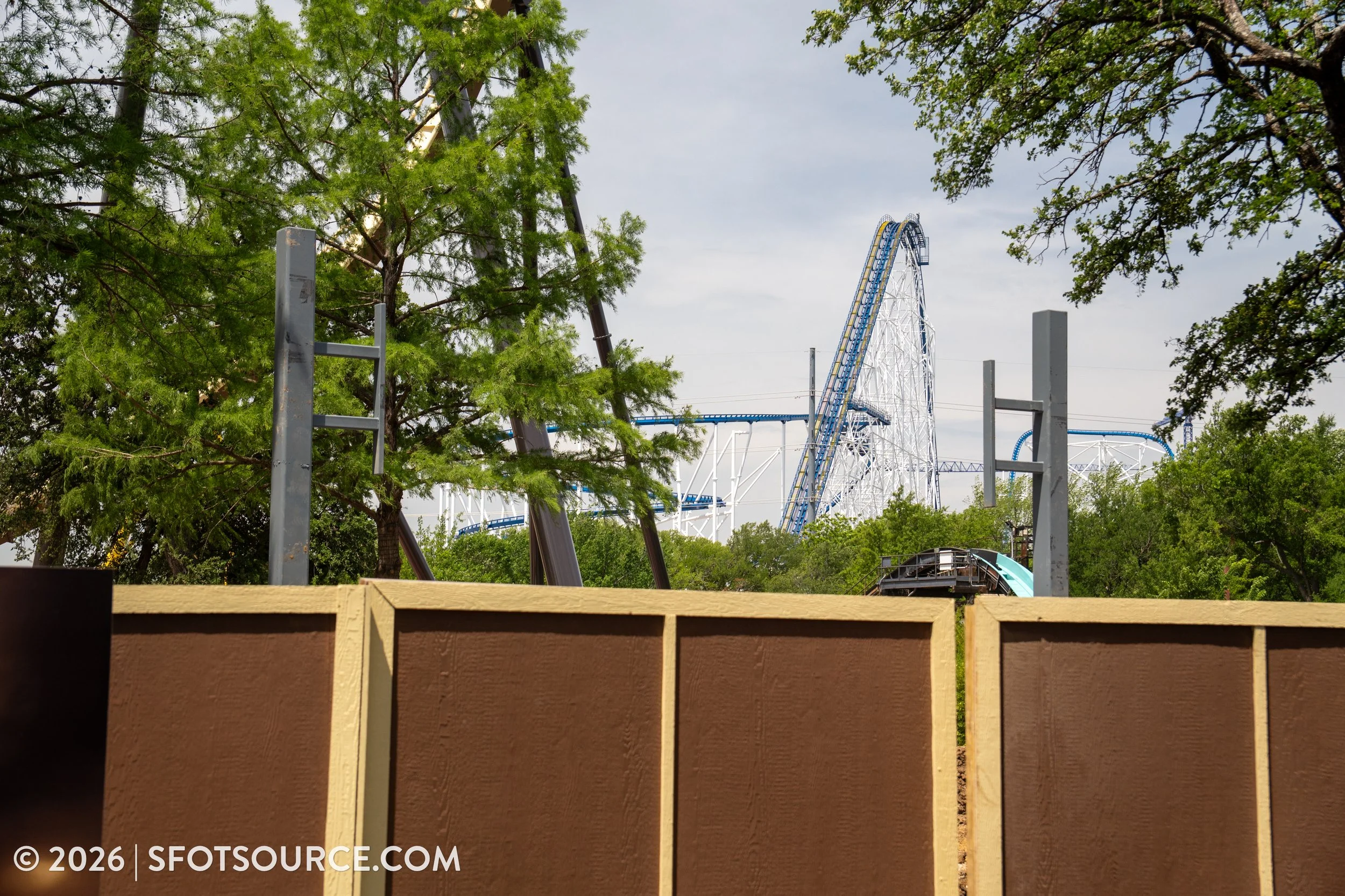 Tormenta Rampaging Run Construction Six Flags Over Texas