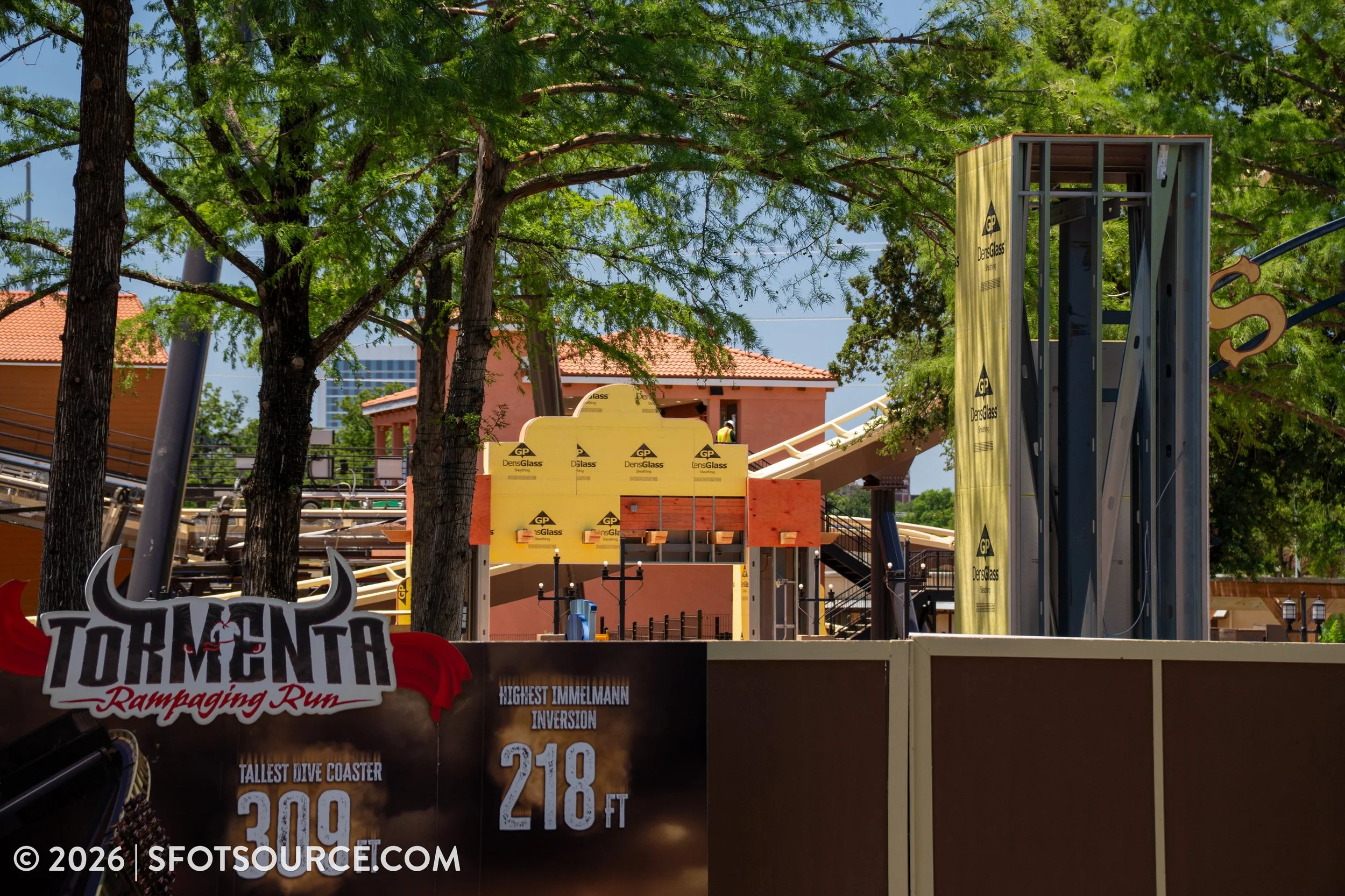 Tormenta Rampaging Run Construction Six Flags Over Texas 2026