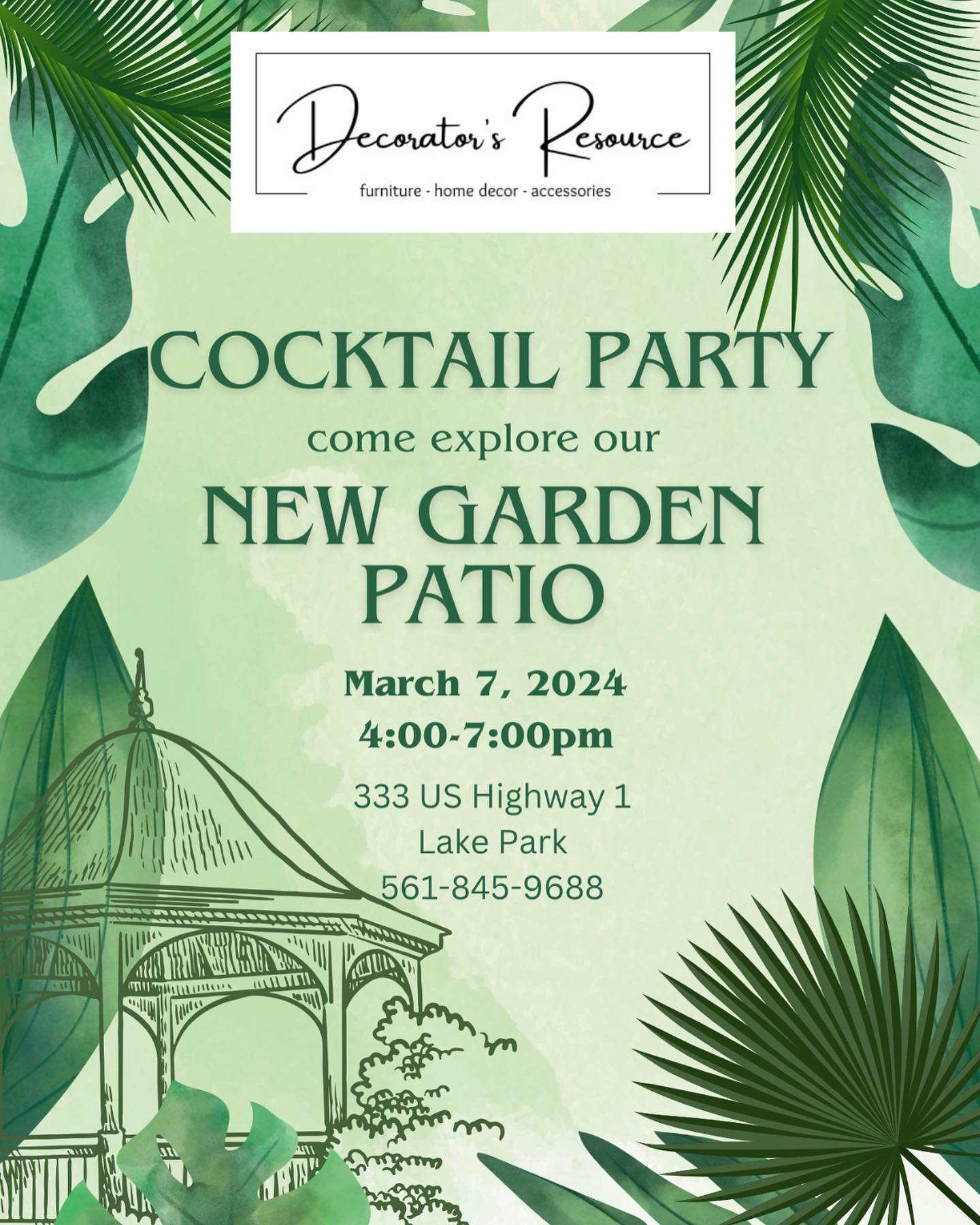 Mark your calendars for this Thursday, March 7th from 4 to 7!  Our new garden patio!!! 🥂 🍾  Garden sculpture, wall gardens, exotic bonsai  Enjoy 15 % off during the party!!