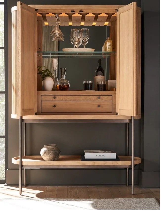 ✨ &lsquo;Tis the season to gather, sip, and sparkle.
This illuminated bar cabinet is the perfect centerpiece for holiday entertaining. Beautiful, functional, and a total show-stopper.
Stop by Decorator&rsquo;s Resource and see it in person&mdash;she 