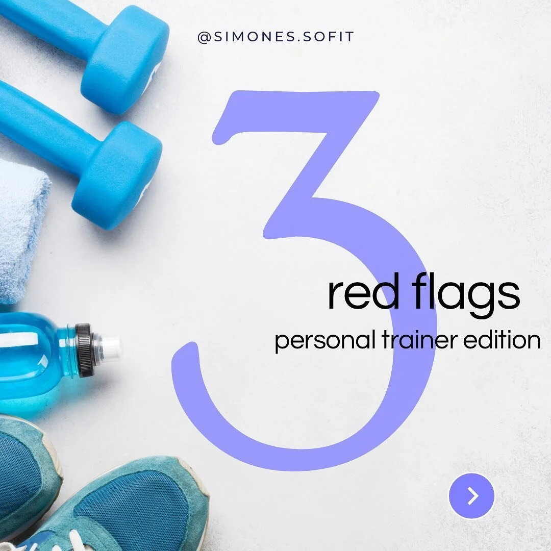PERSONAL TRAINER (&amp; group fitness instructor) RED FLAGS🚩

hiring a personal trainer should involve lots of research to make sure you don&rsquo;t end up with someone who will be more harmful than helpful. Your PT should ALWAYS stay within their s