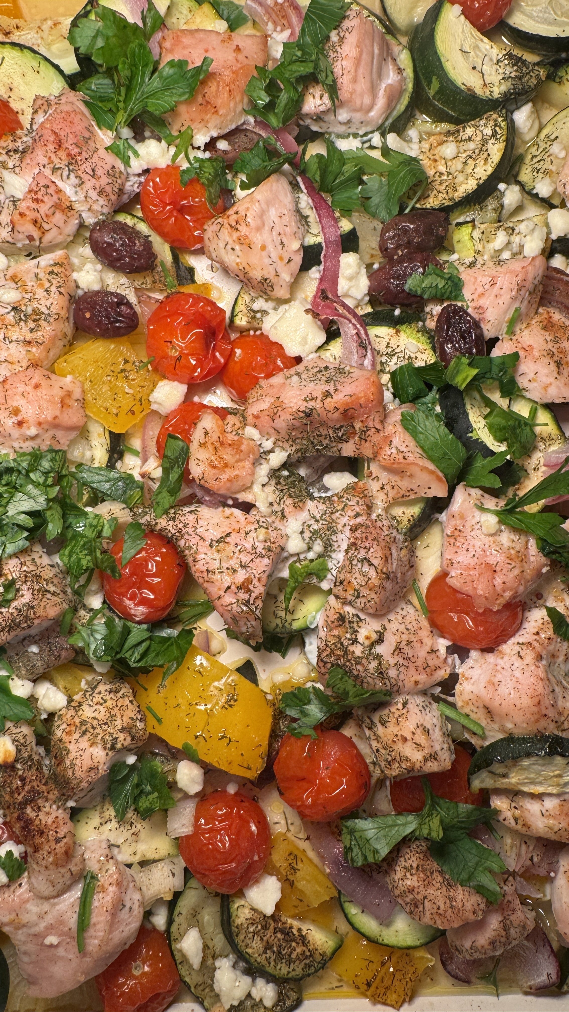 Greek Sheet Pan Chicken Dinner