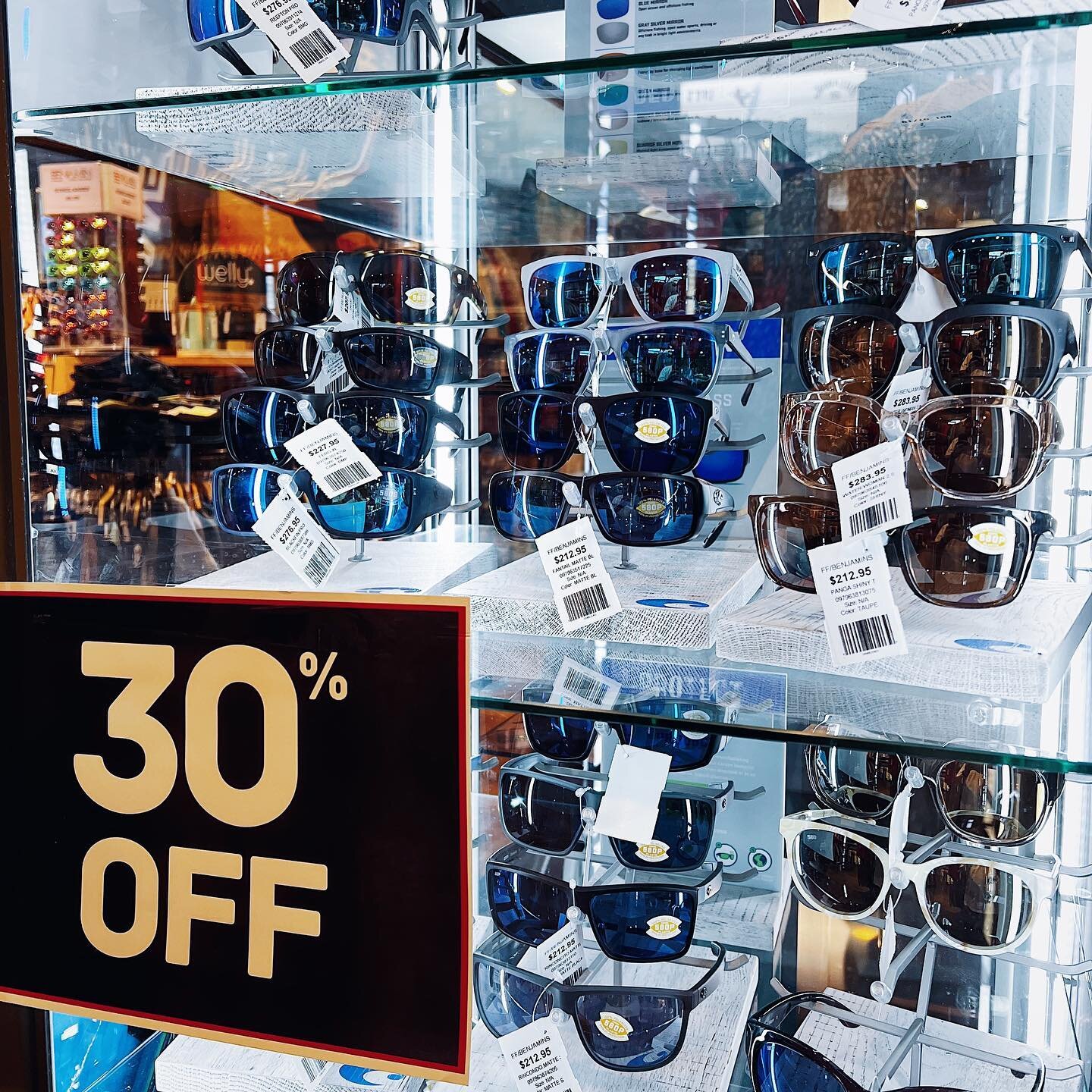 Looking for some new shades? Stop by the shop &amp; check out some Costas! 🕶️

30% off going on right now! 🚨

We&rsquo;re open till 7pm tonight! 🤘
.
.
.
#costasunglasses #costa #sunglasses #benjaminssurfnskate #corpuschristi #cctx #southtexas #cos