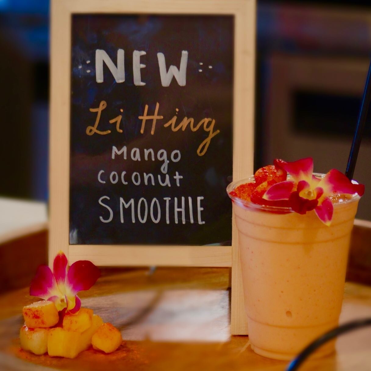 NEW!!! NEW!!! NEW!!!
Come try our new Li Hing Mango Coconut Smoothie!🥥🥭

Come visit us at:
5109 Cass Street 
San Diego, California 92109

Contact Us:
(858) 361-1280

Hours of operation:
M-F: 7am-2pm
Sat/Sun: 7am-3pm
𓆉❀☼
 #pacificbeach #leilaniscaf