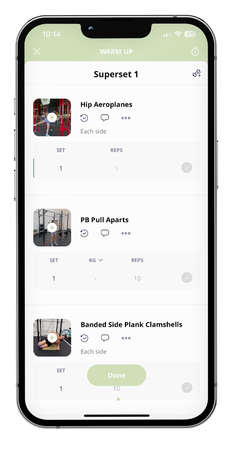 HerPhase Phone Mockup Training App Preview