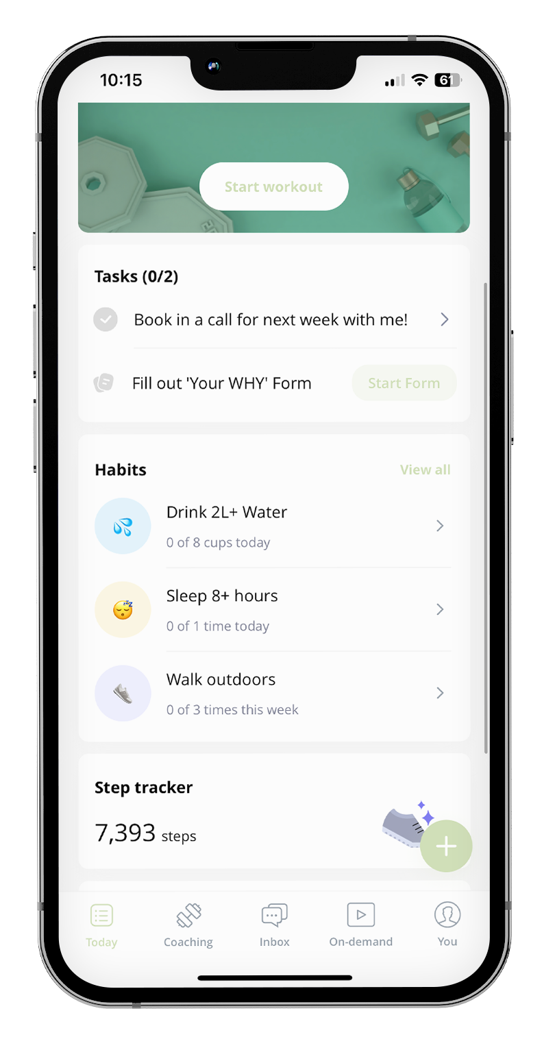 HerPhase Phone Mockup Training App Preview