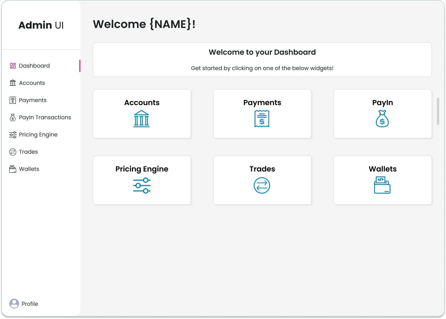 Admin UI