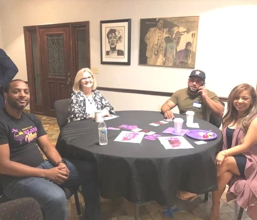 Chamber members and attendees during coffee and network meeting 