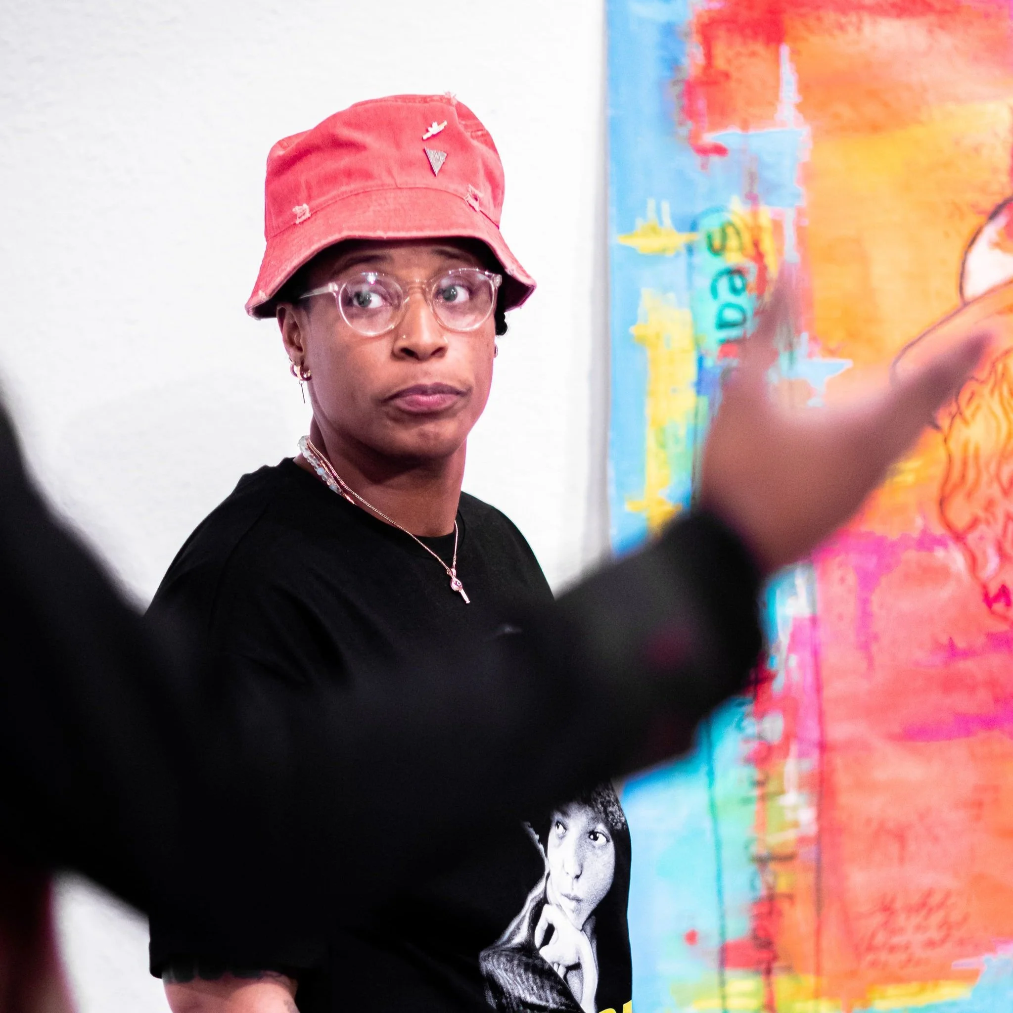 Wyntress Zion engaging with the boys and girls club of America. 