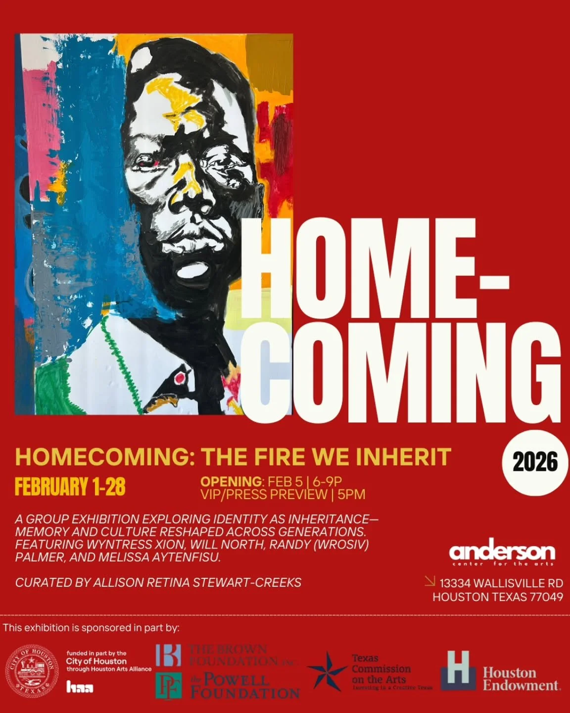 See you at Homecoming🔥

Since we opened our doors, the Anderson Center has been a place of return&mdash;where artists, stories, and shared histories pass through and take root. From February 1&ndash;28, we invite you to gather with us for Homecoming