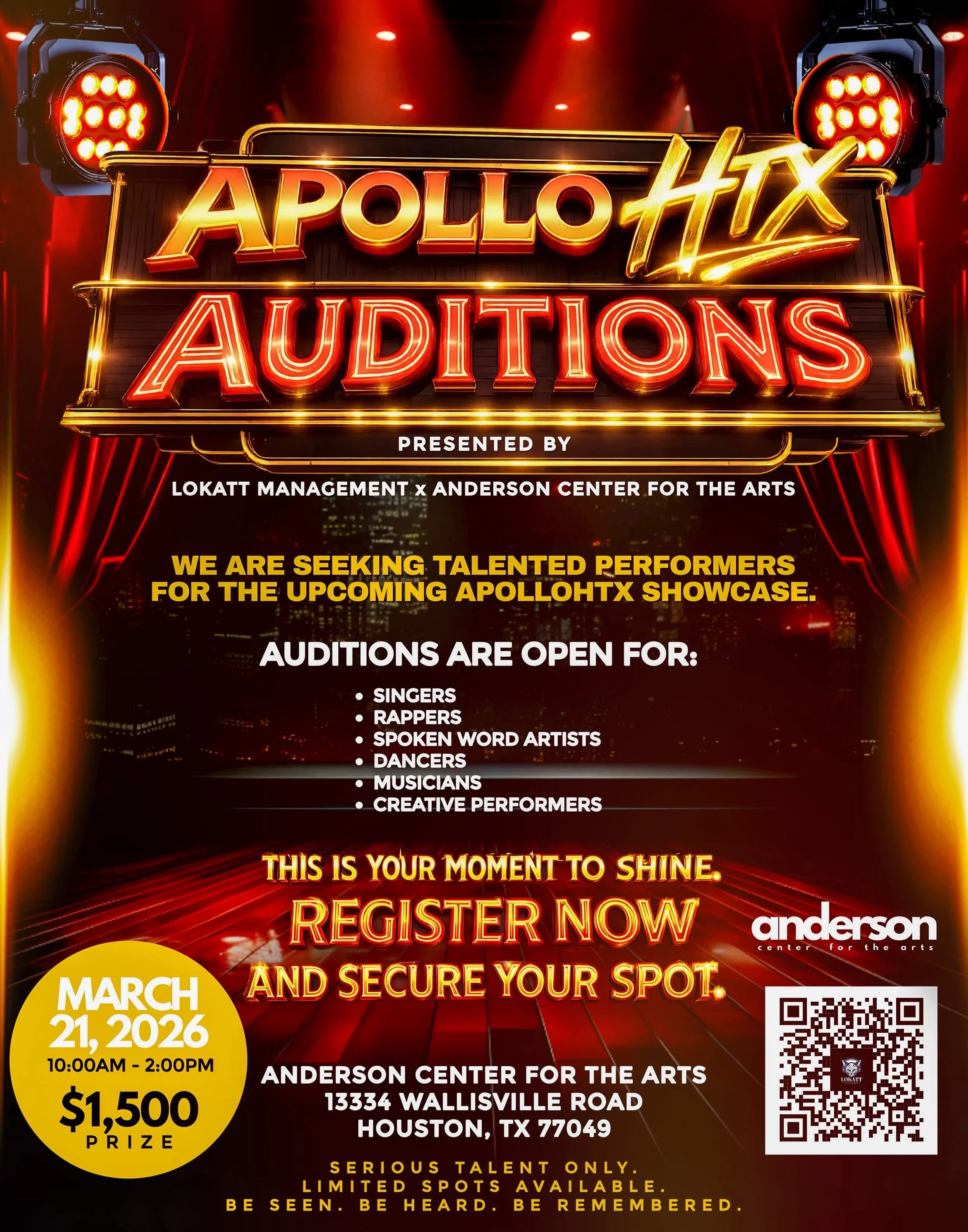 Apollo HTX Auditions