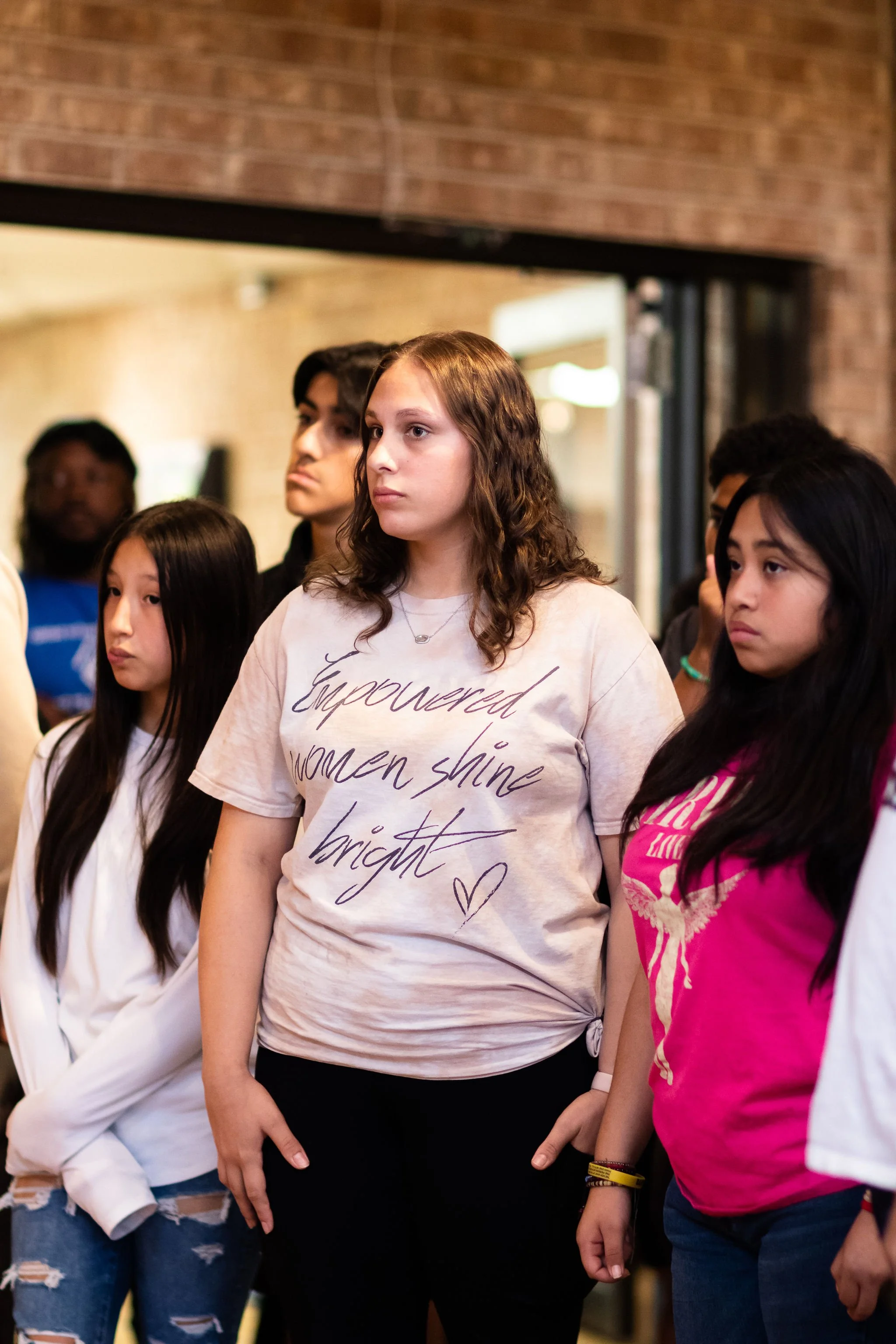 Boys and Girls Club of America  listening to Aesthetic Inheritance exhibit. 