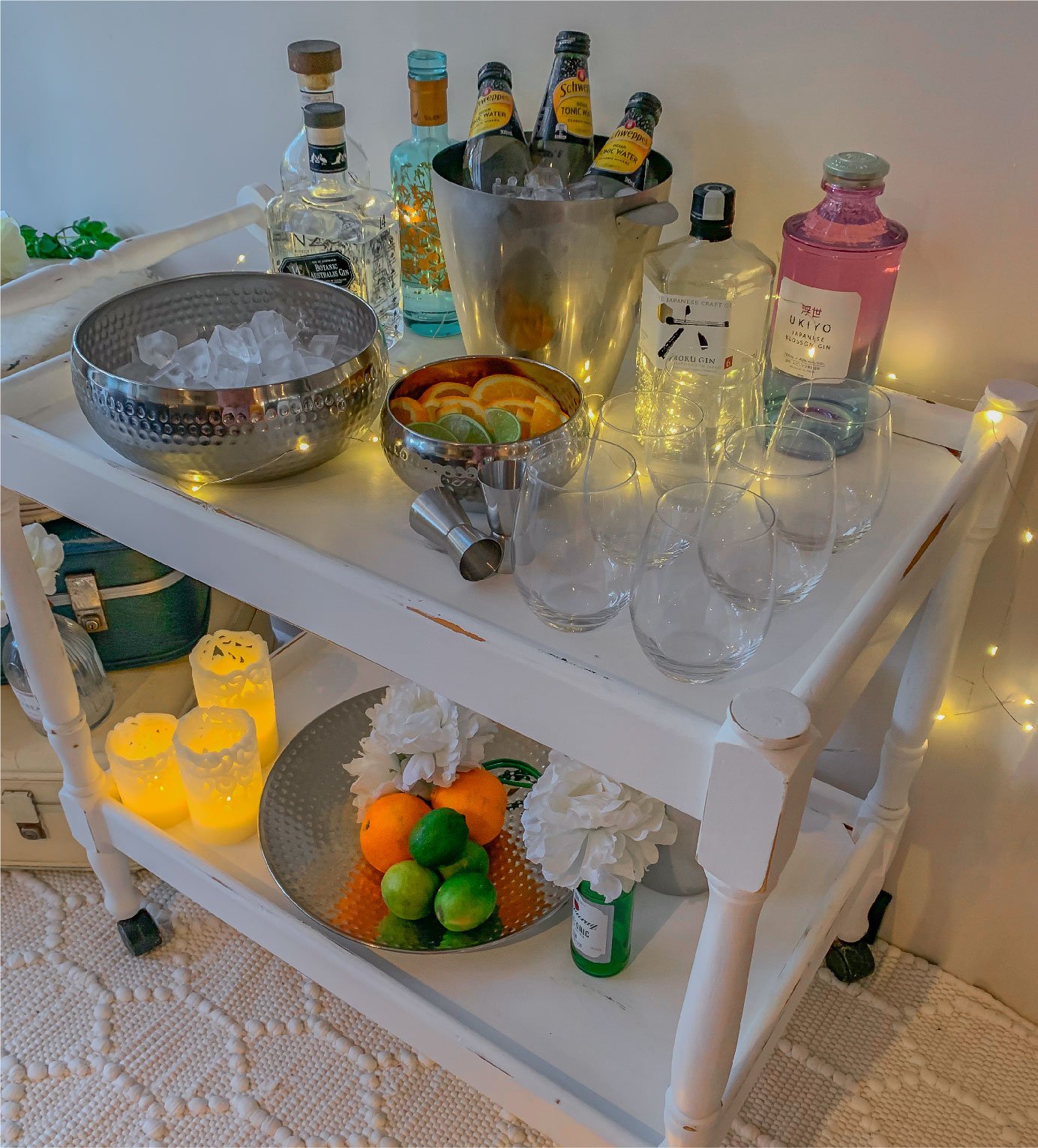 Provincial White Drinks Trolley - Action.jpg