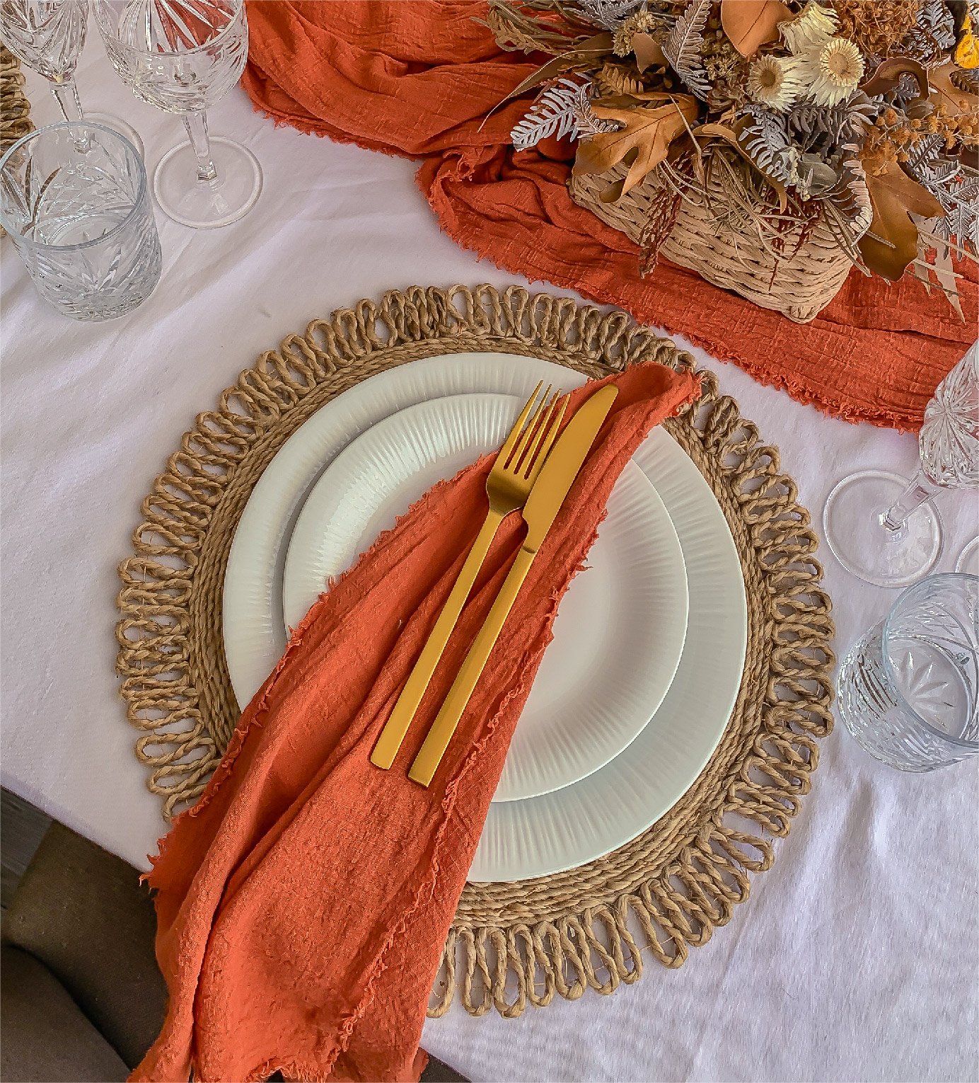 Burnt Orange Napkin - Action.jpg