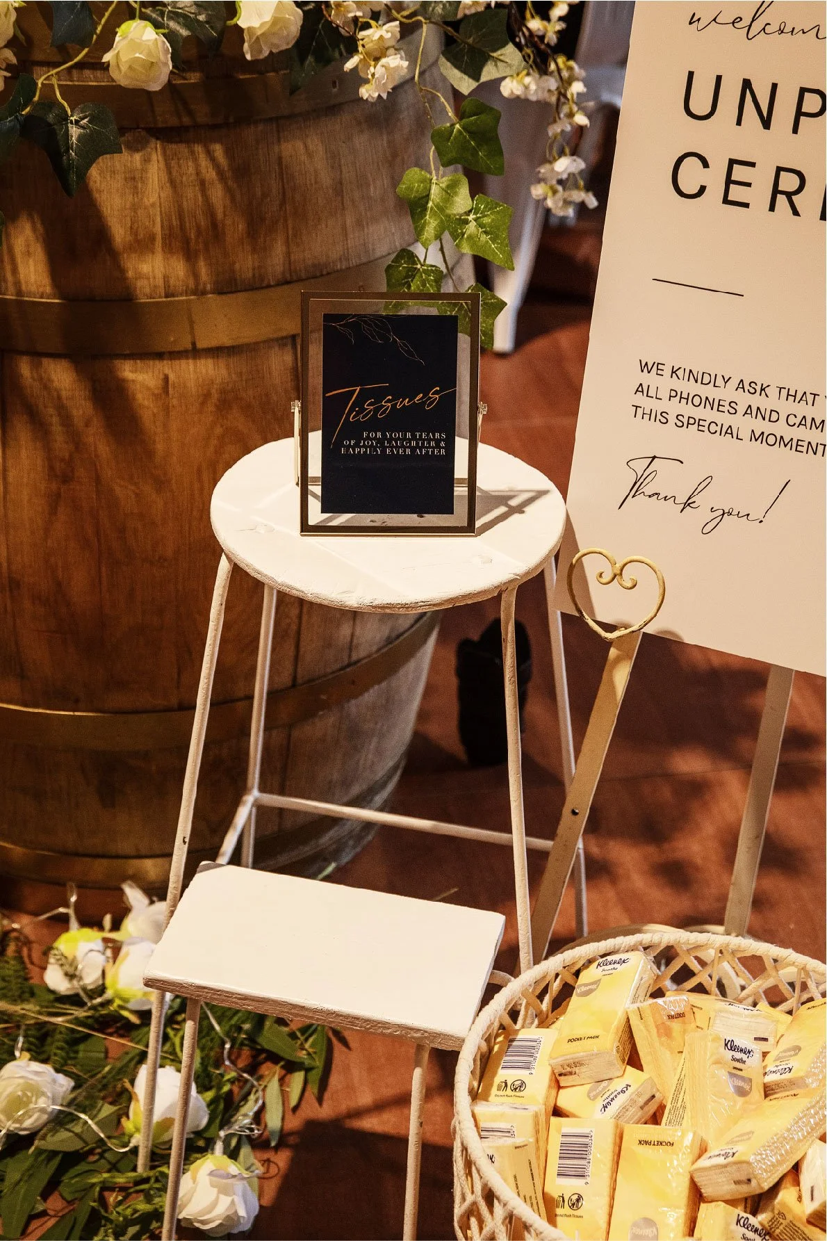 Signs for the aisle of a wedding ceremony.jpg