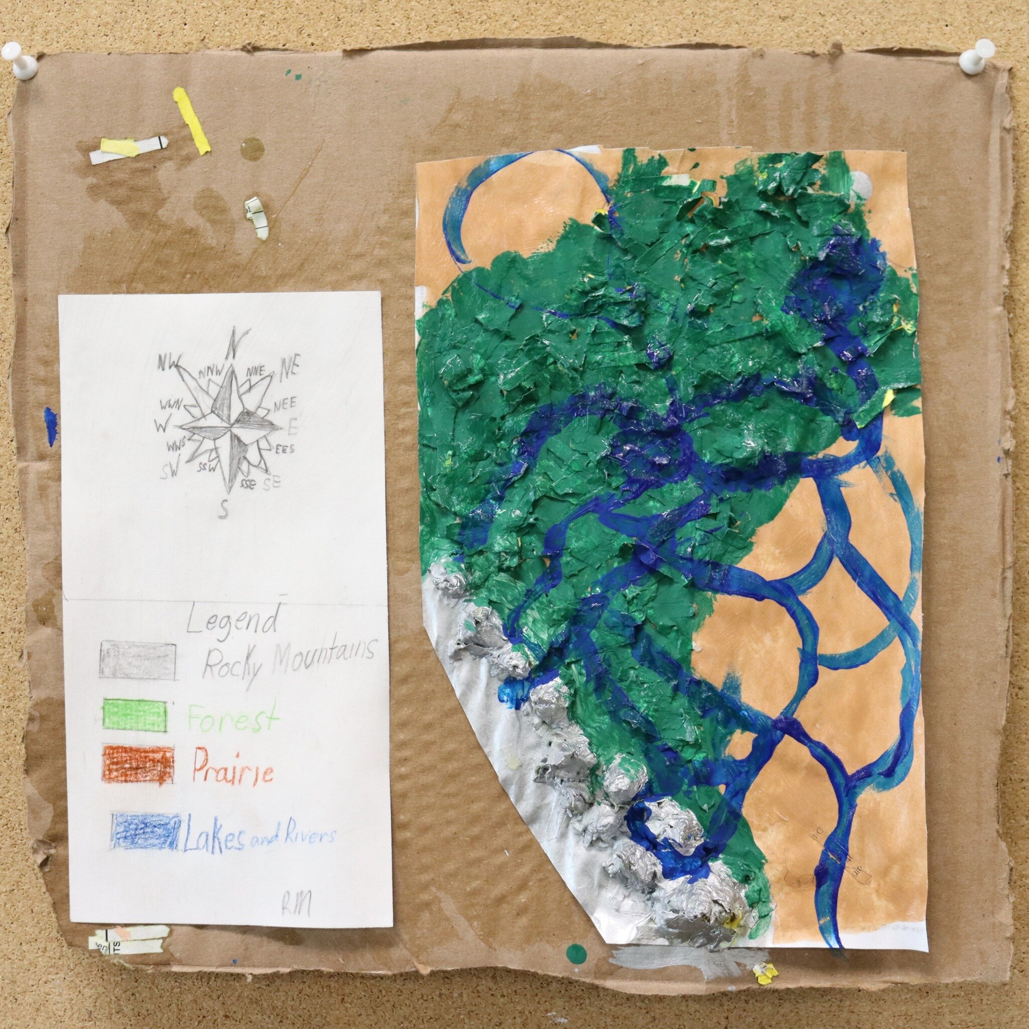 Alberta's diverse natural regions are being explored by Class 4. Using recycled mixed media, students crafted topographic maps with compass roses and legends, honing their geography skills.

#waldorfeducation #waldorfschool #alberta #canada #yycmaker