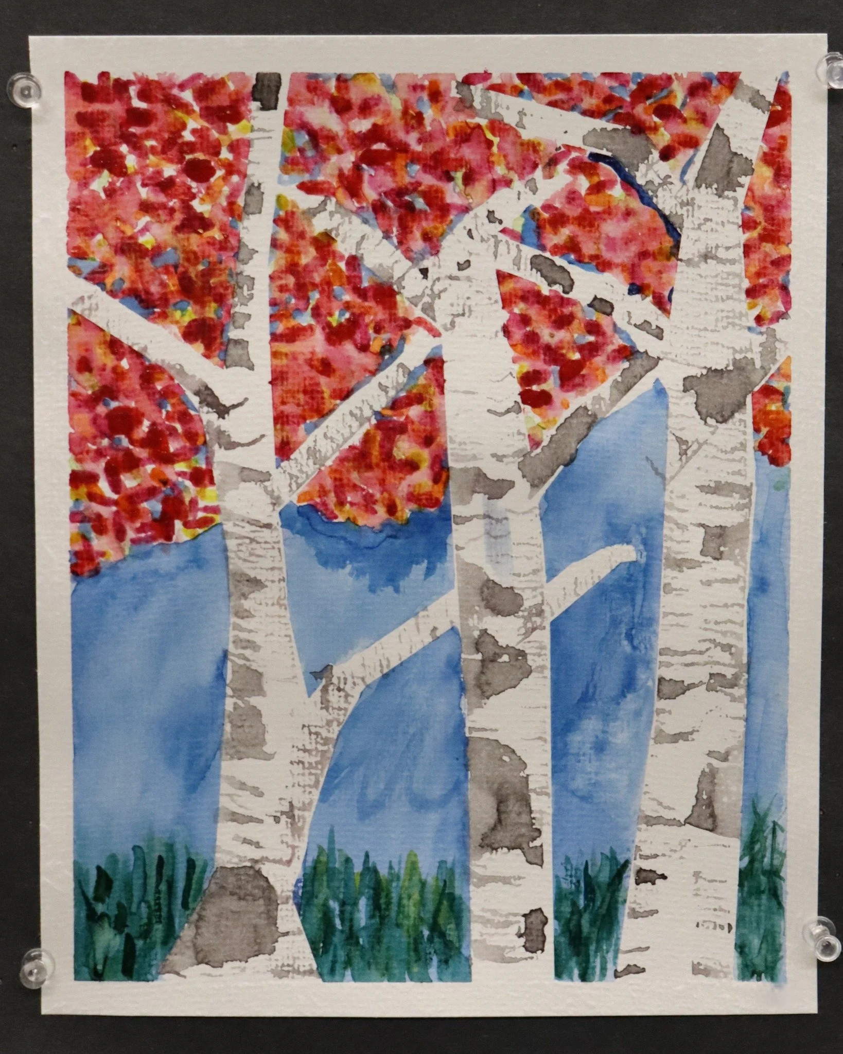 &quot;Autumn&hellip;the year&rsquo;s last, loveliest smile.&quot; ~ William Cullen Bryant 

(Fall Forests, watercolour, Class 9)