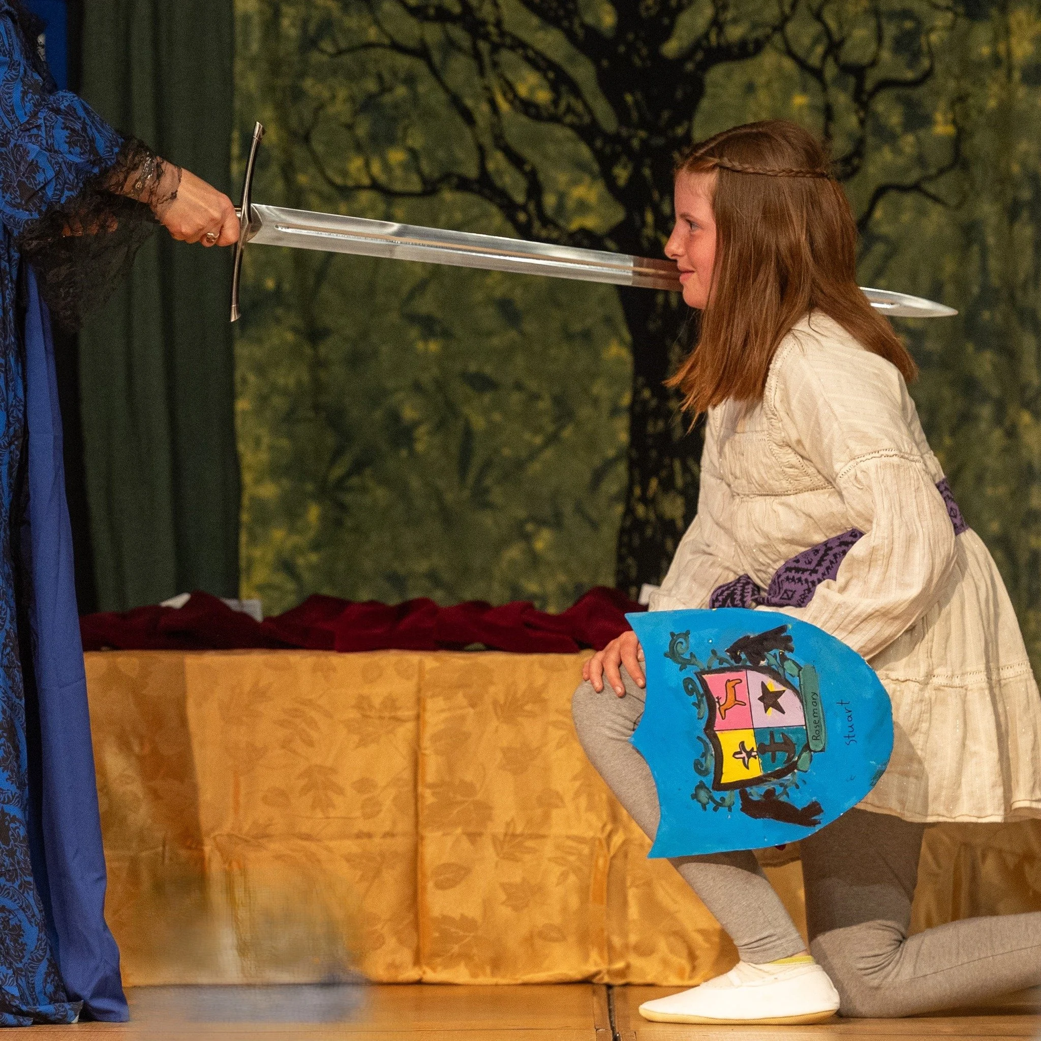 In a meaningful rite of passage, Class 6 students completed their Journey to Knighthood projects. They also traveled to Edmonton for the Medieval Games to test their resilience and connect with regional peers. The journey culminated with a special kn