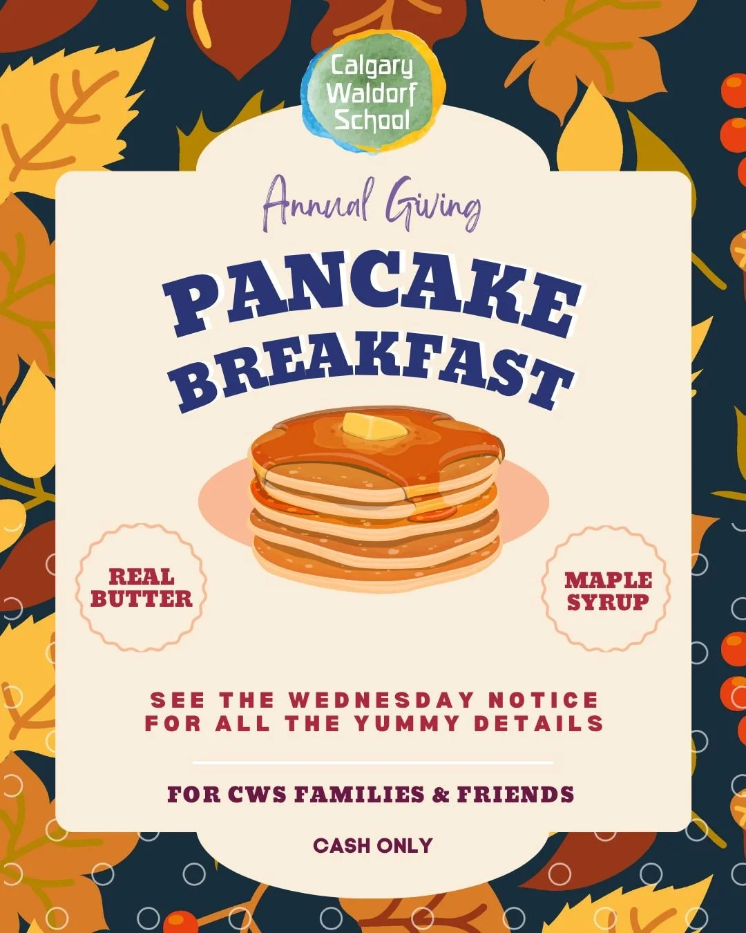 One of our favourite Waldorf gatherings is almost here! Join friends, families and teachers for a warm breakfast and a morning of community and connection as we kick off our Annual Giving Campaign.
